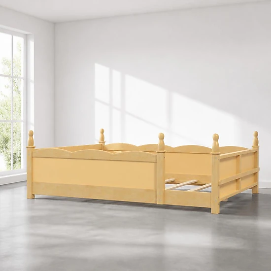 GOODSILO Solid Wood Full Bed Frame