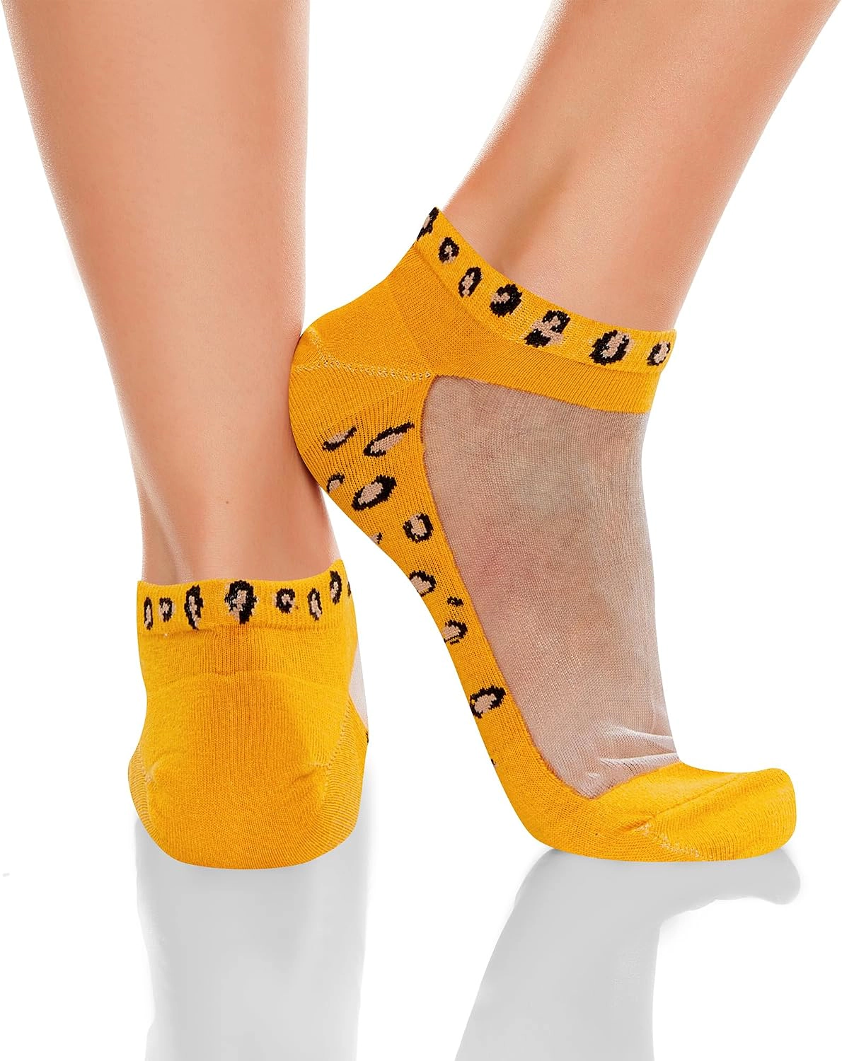 Wardrobe Whimsy 5Pair Womens Ankle Socks Girls Lace Mesh SocksThrough Summer Sock