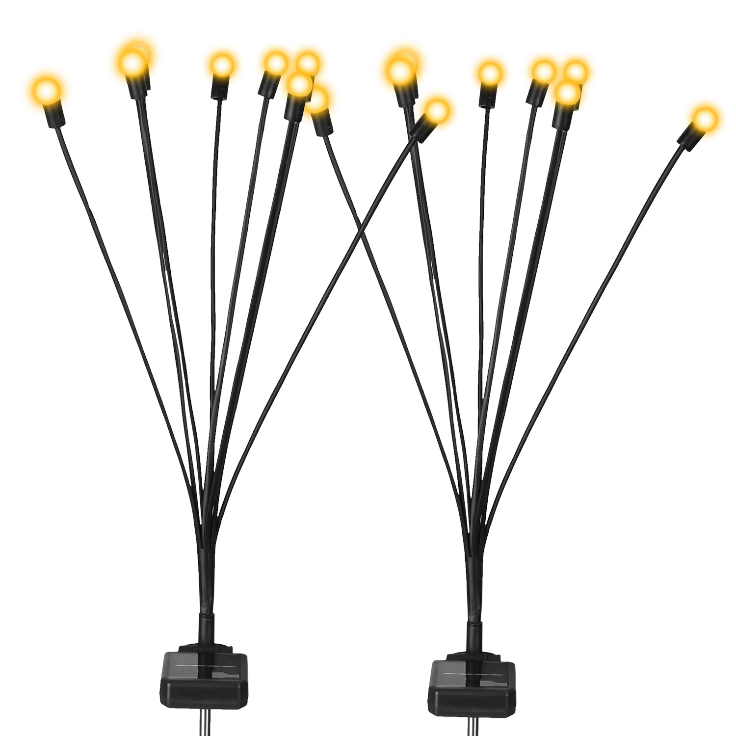 GBruno Solar Firefly Swaying Pathway Lights 2-Pack