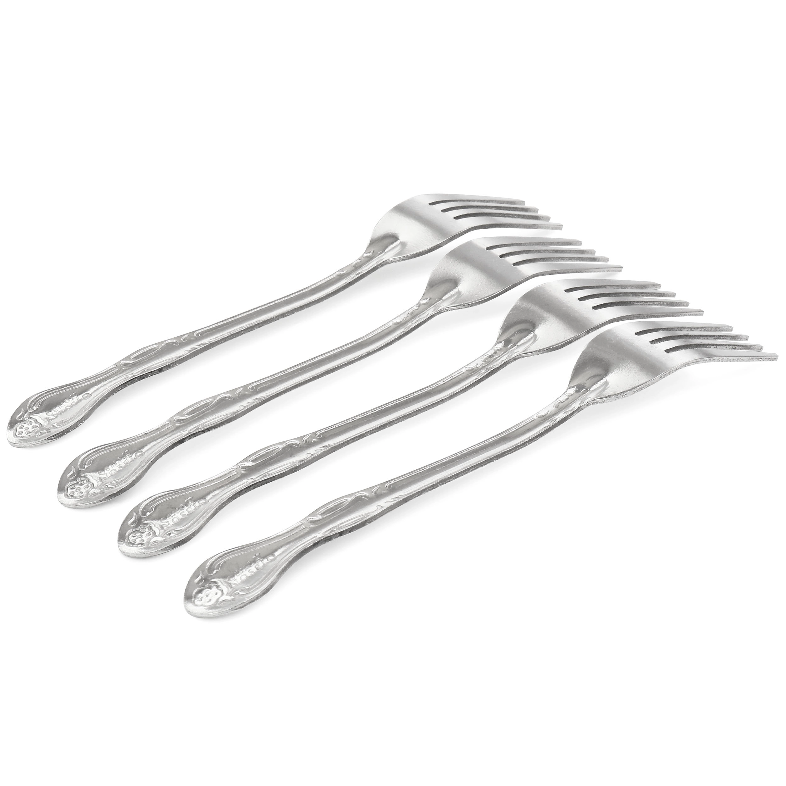 Gibson Home Abbie 4 Piece Stainless Steel Dinner Fork Set