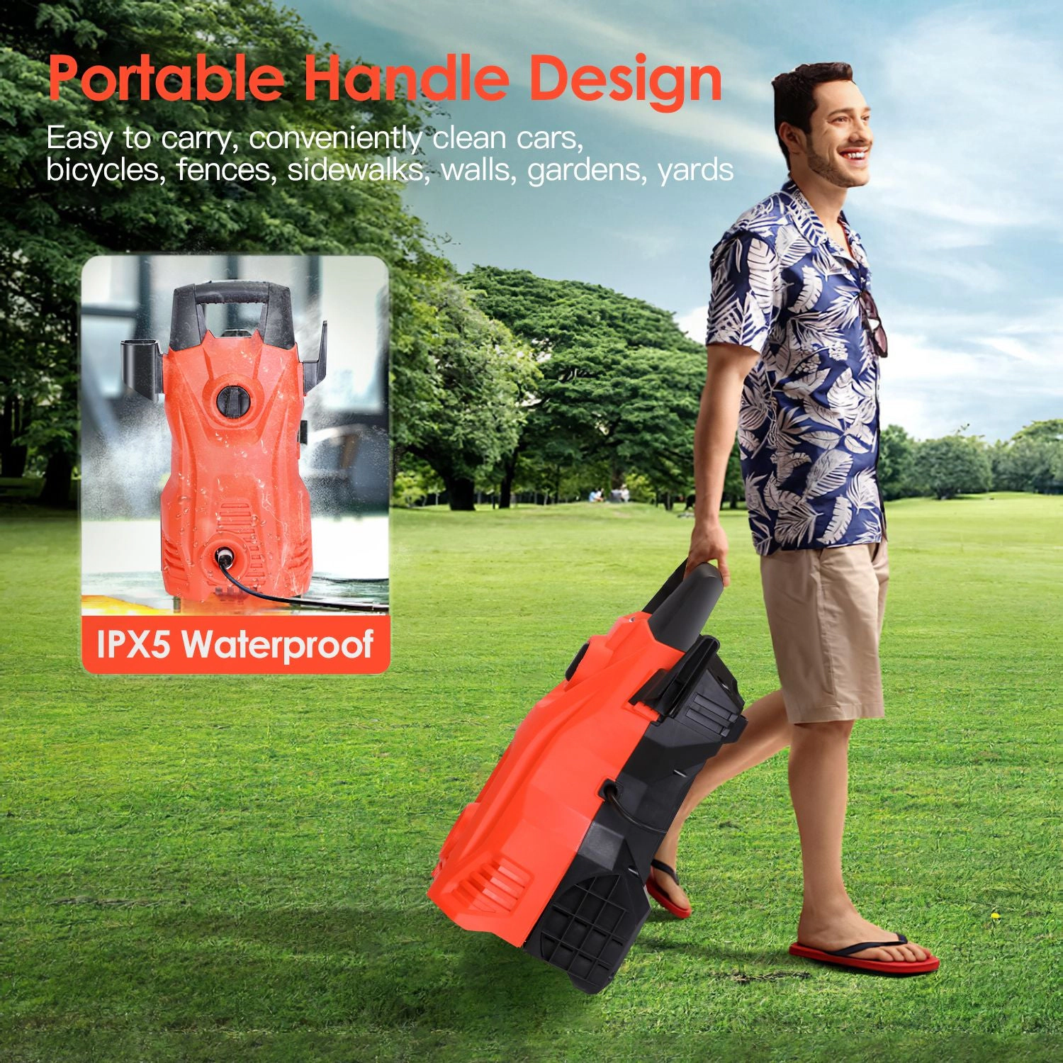GBruno 1740PSI Electric Pressure Washer