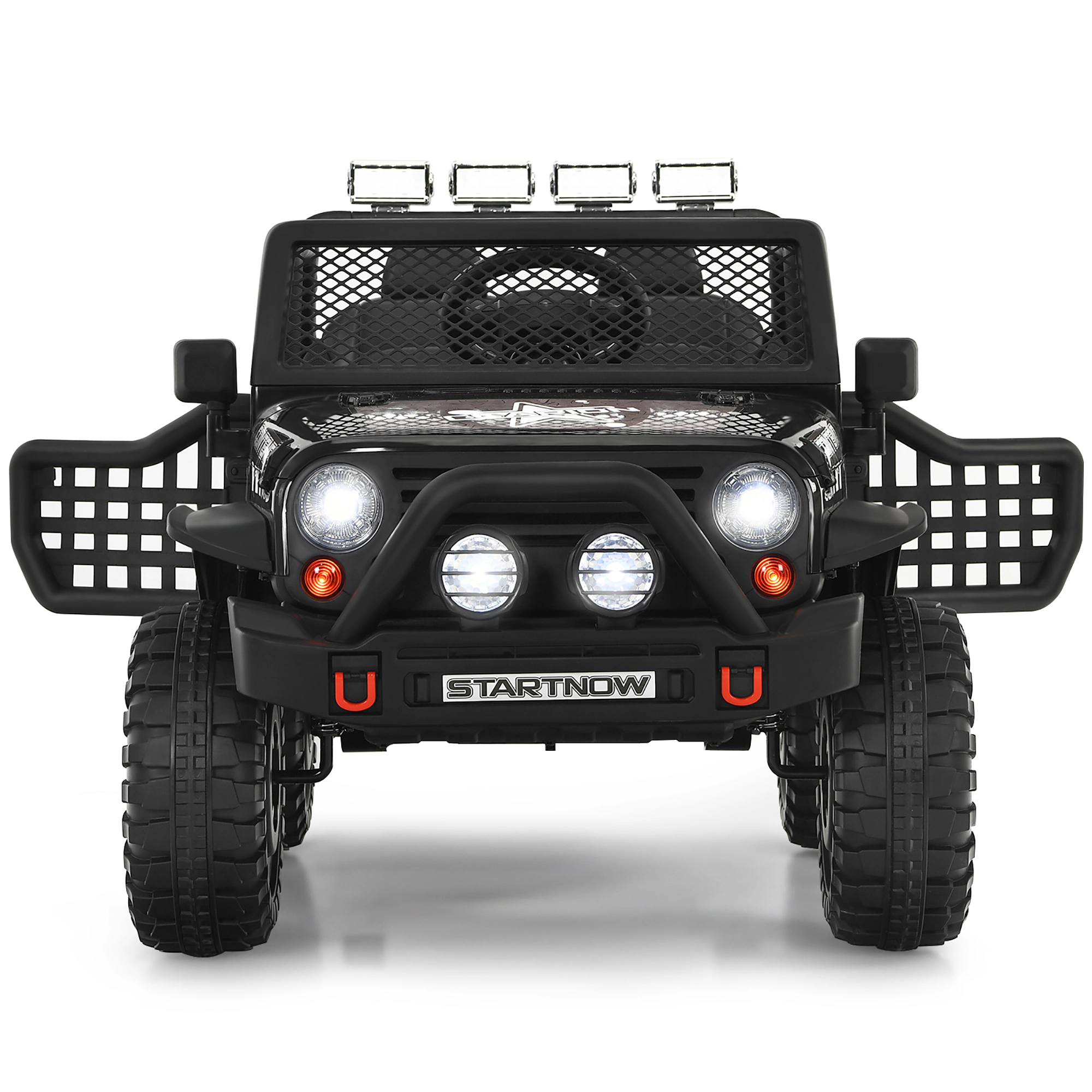 Costway 12V Kids Ride On Truck Remote Control Electric Car with Lights&Music Pink