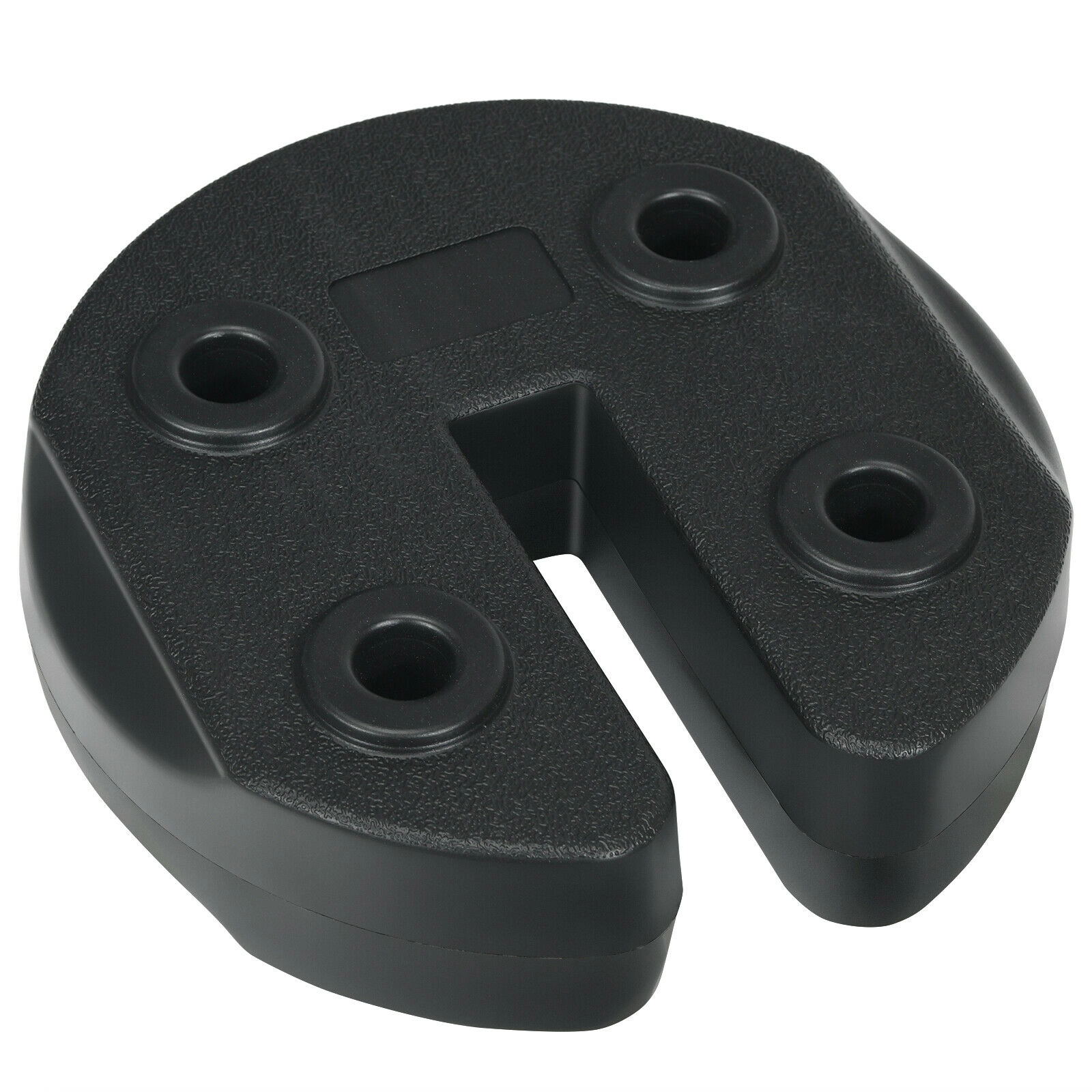 SUGIFT Set of 6 No-Pinch Canopy Weight Plates 5-lb Water-Filled PE Weight Plate Kit Black