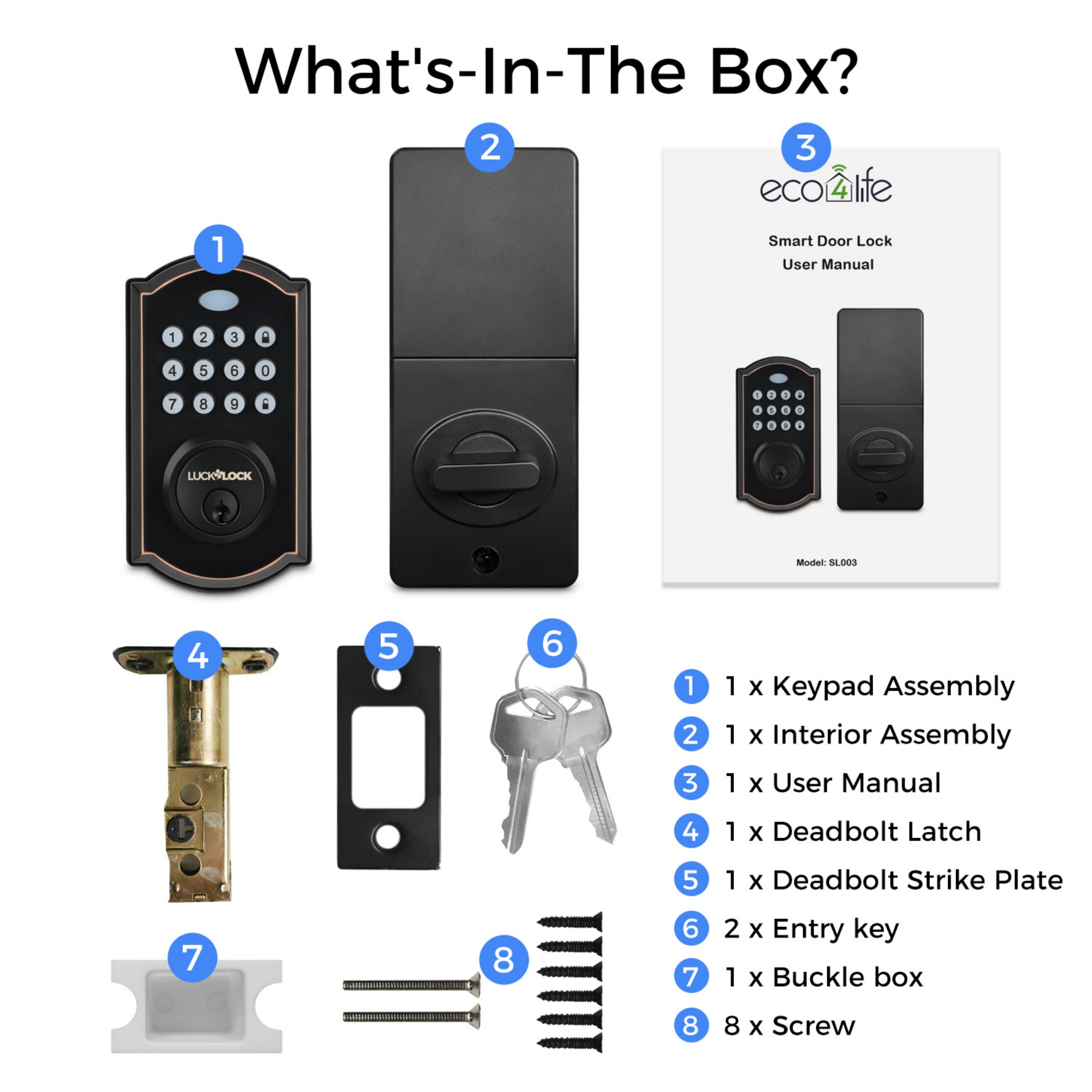 Luck&Lock Smart WiFi Door Lock