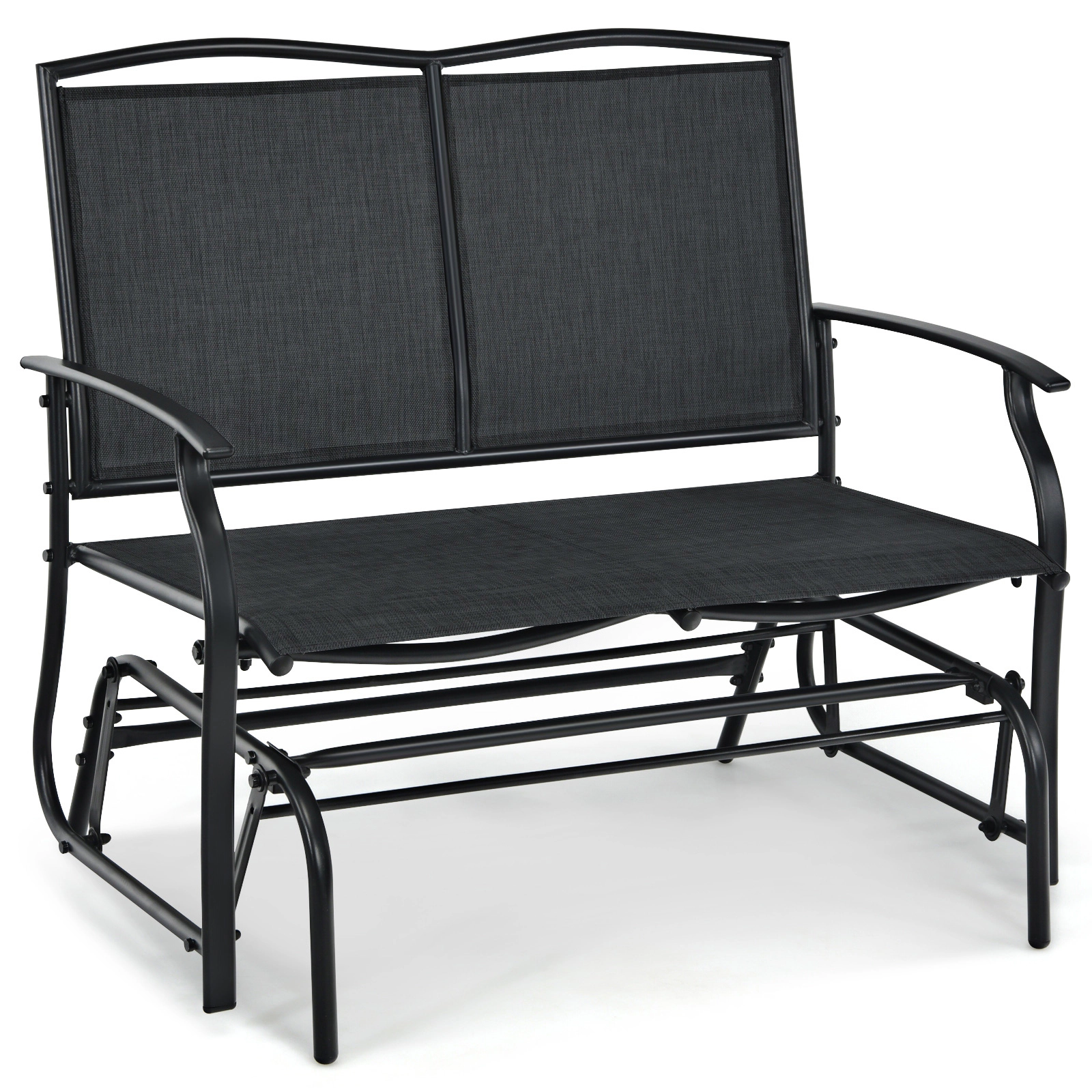 Hivvago Iron Patio Rocking Chair For Outdoor Backyard