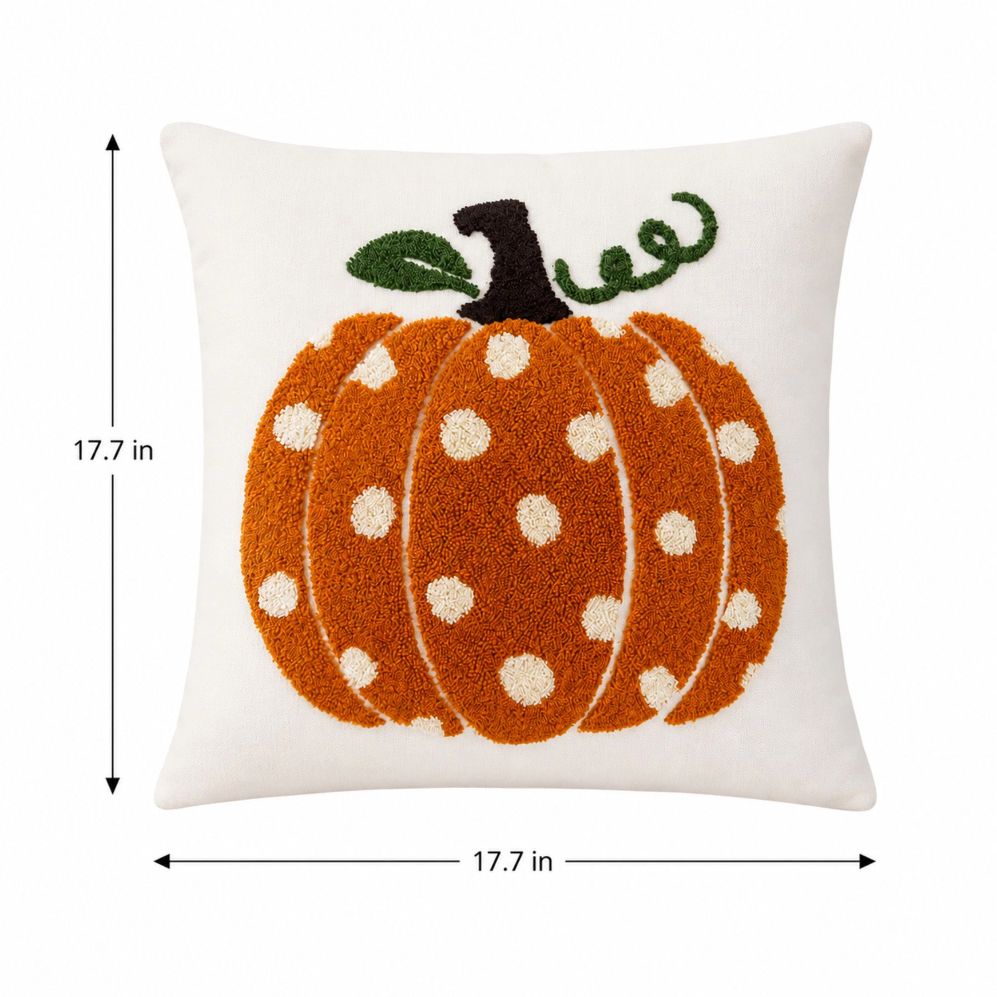 Alilang Halloween Fall Pumpkin Ghost Decorative Throw Pillow Cover 17.7 x