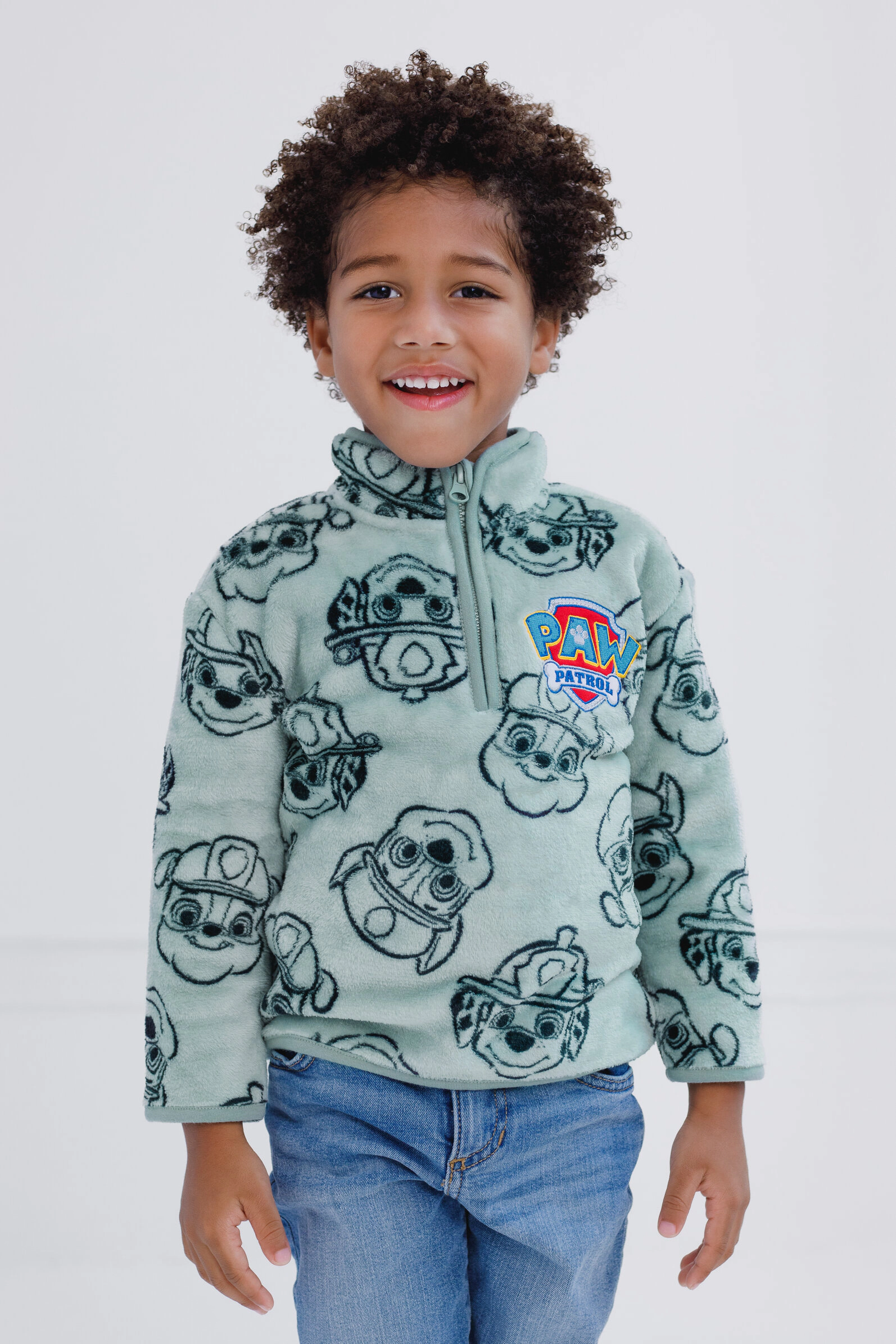 Paw Patrol Boys' Fleece Quarter-Zip Sweatshirt