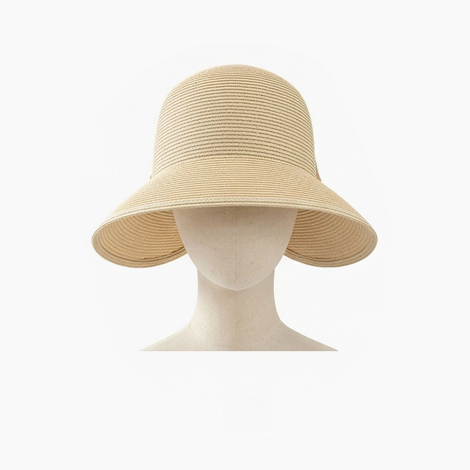 Anna-Kaci Womens Elegant Straw Sun Hat with Soft Bow Detail