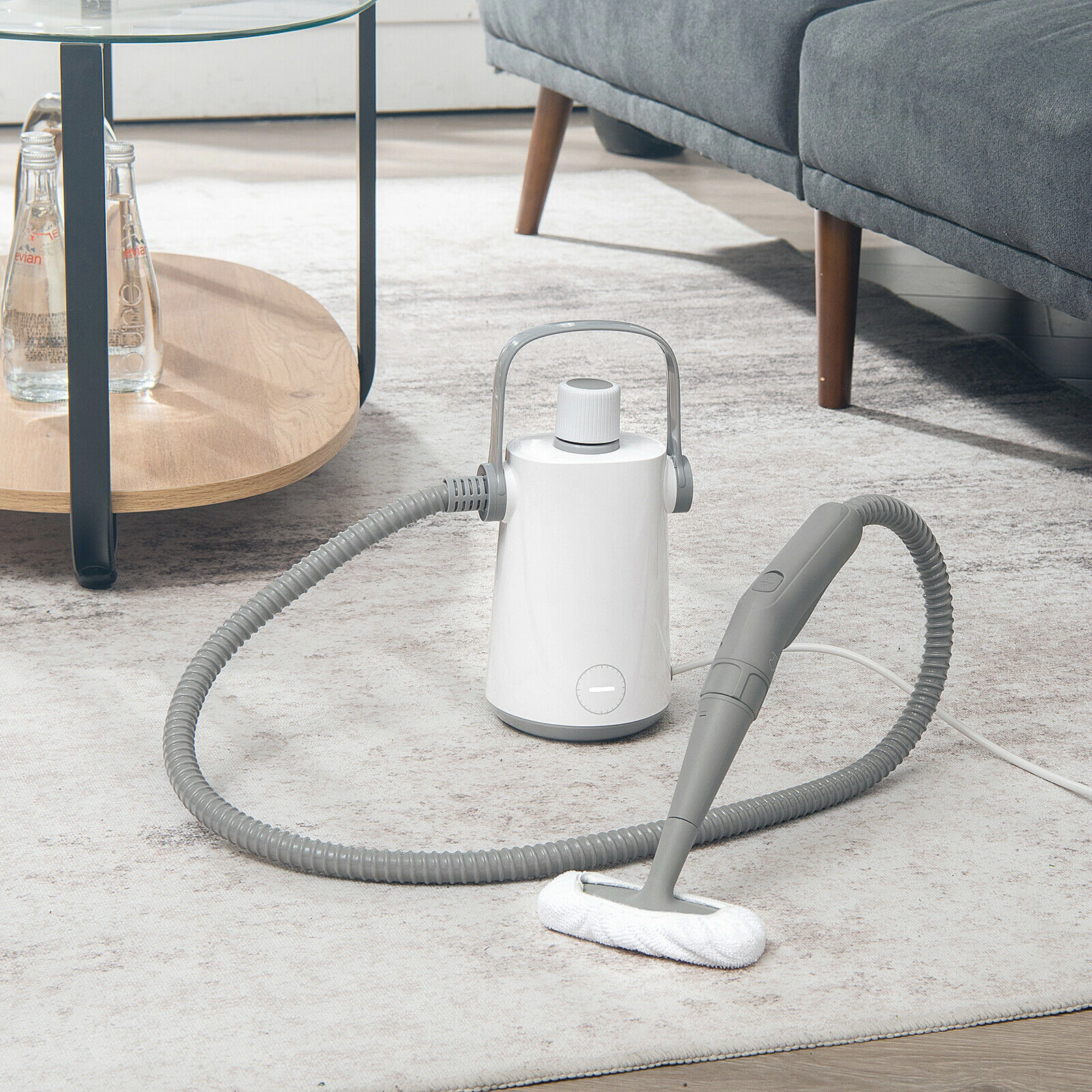SUGIFT 1000W 4-lb Handheld Portable Steam Cleaner with 10 Accessories 46-in Hose and 10-ft Cord