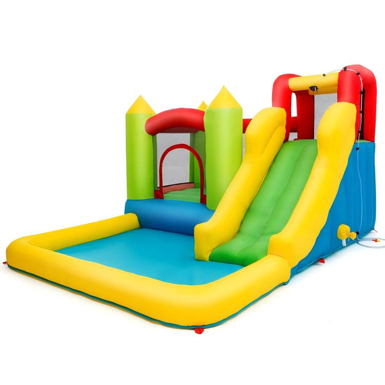 SUGIFT Outdoor Inflatable Bounce House with 480W Blower for Kids Aged 3-10