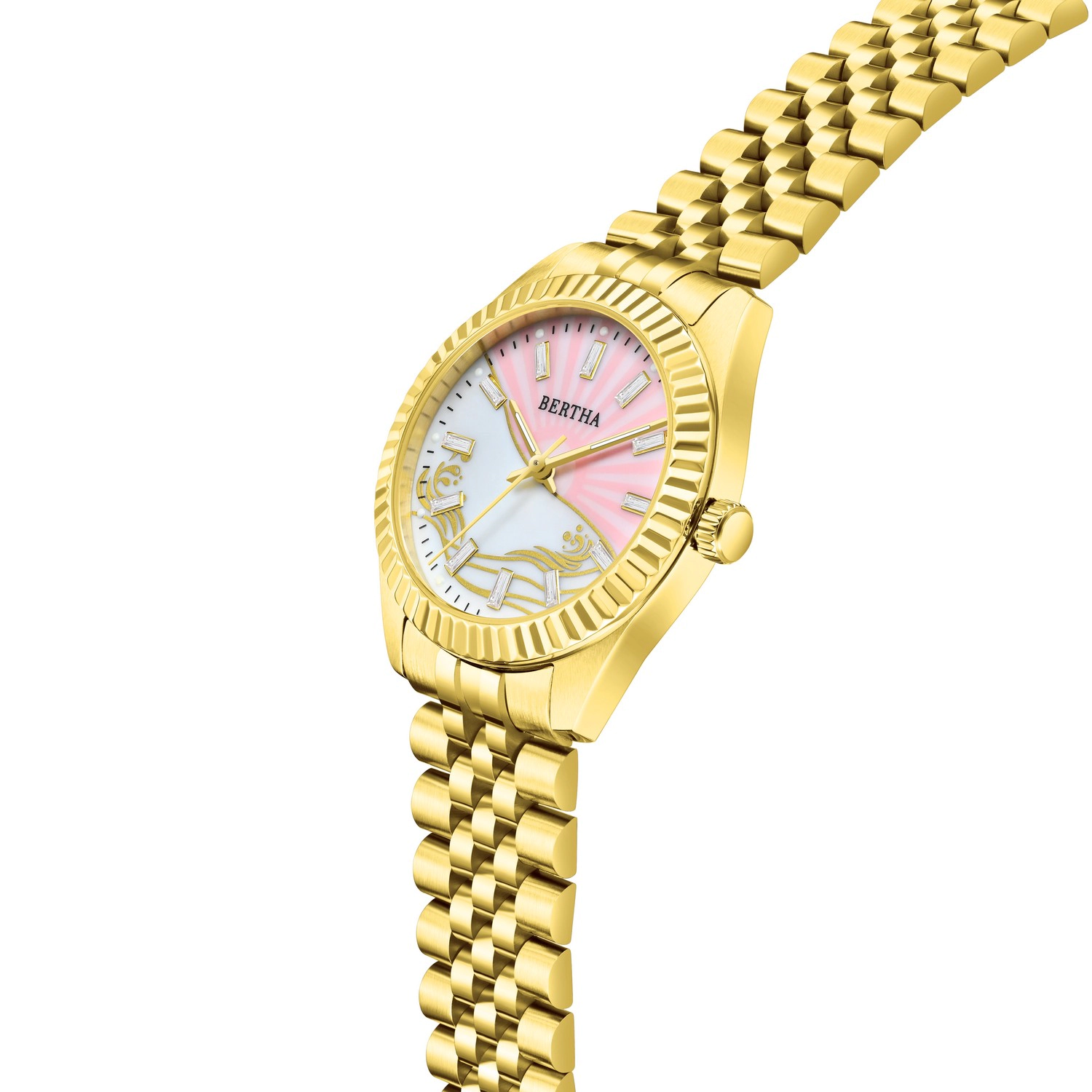 Bertha Marina Mother-Of-Pearl Bracelet Watch