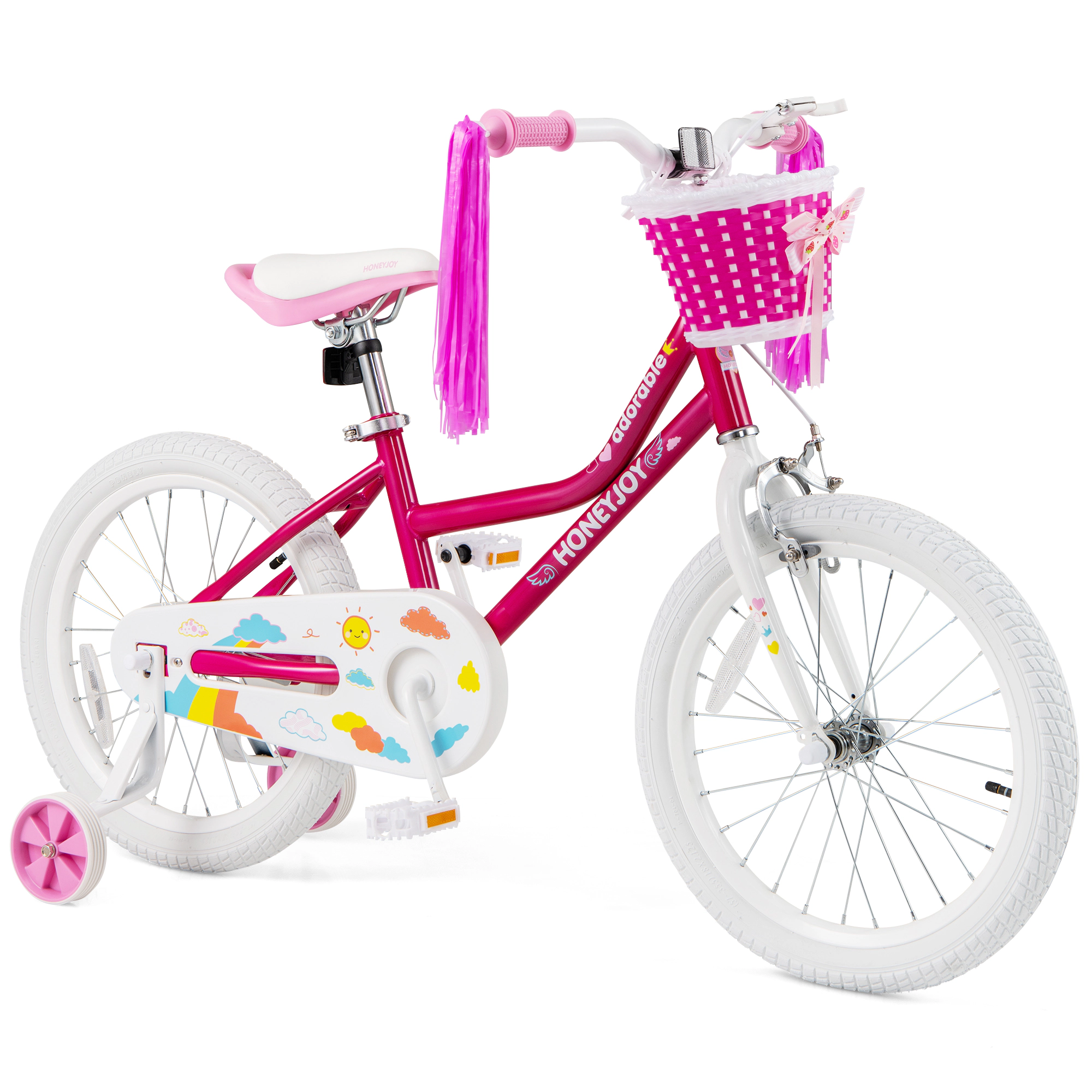 Hivvago Kids Bicycle 18 Inch Toddler and Kids Bike with Training Wheels for 6-8 Year Old Kids