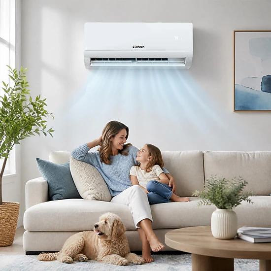 LJG Lithzen 12000 BTU 208-230V 17 SEER2 Mini Split Air Conditioner and Heater WiFi Enabled