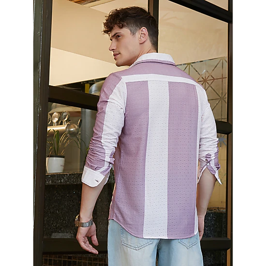 Cahoot Men's Panel-Tactile Shirt
