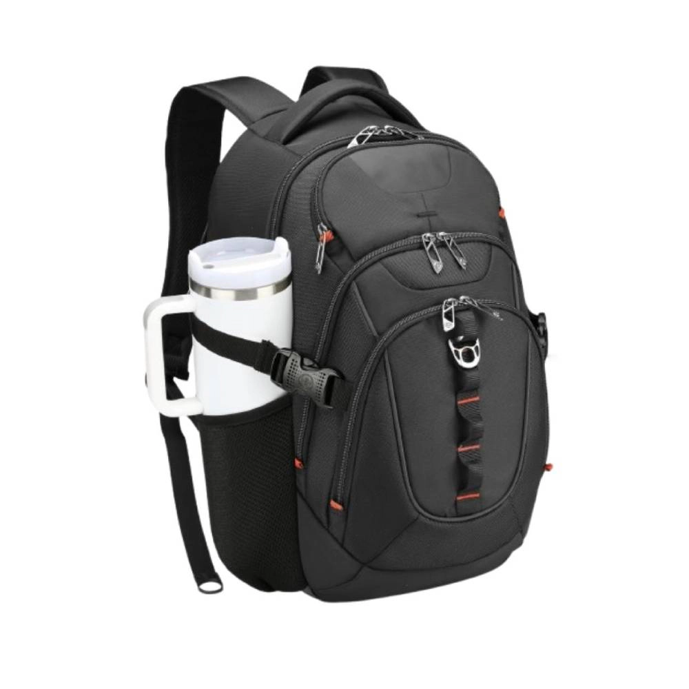 Clear Skye Unisex Black Water Repellent Travel Backpack