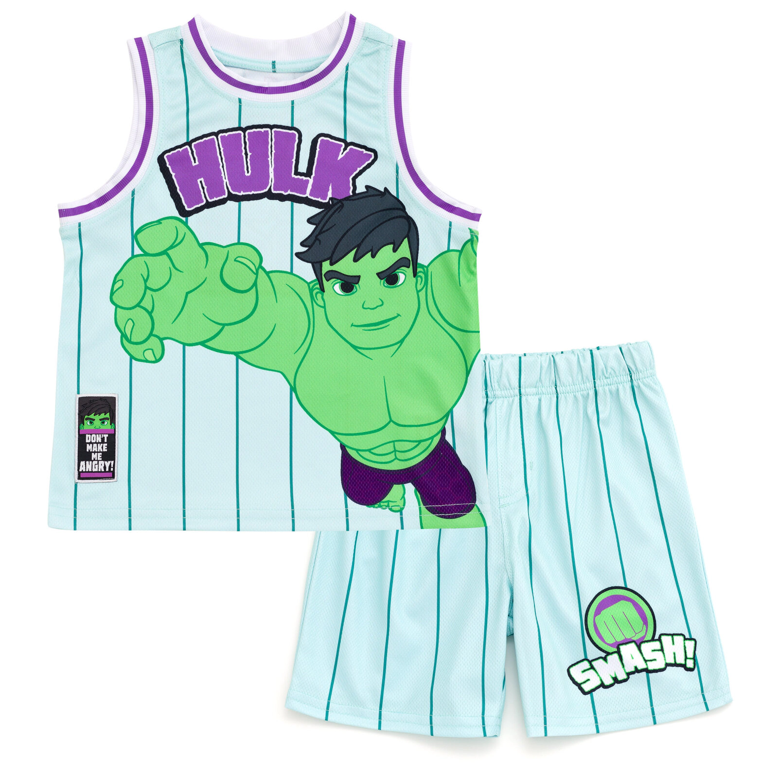 Marvel Spider-Man Boys' 2-Piece Basketball Jersey and Shorts Set