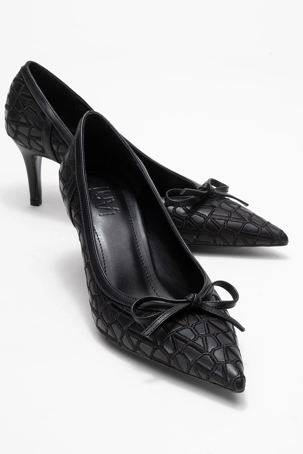 Prologue Shoes Womens Camden Bow Pointed Toe Pump