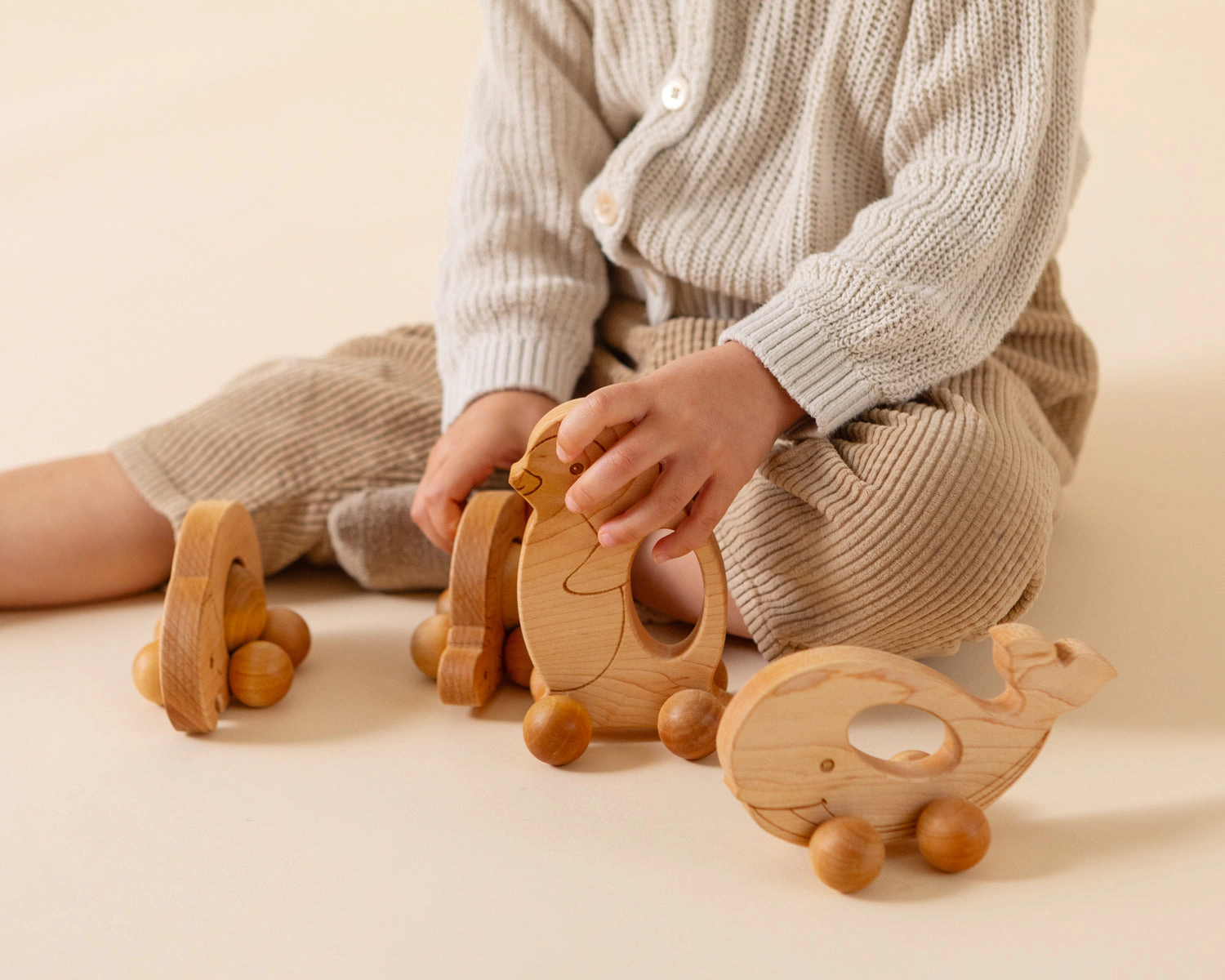 Easy Grasp Kangaroo Push Toy - Made in the USA