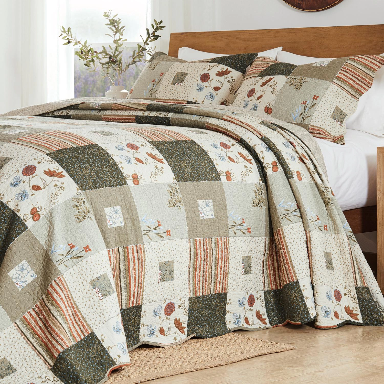 Greenland Home Fashions Sedona High Quality 3 Piece Bedspread Set