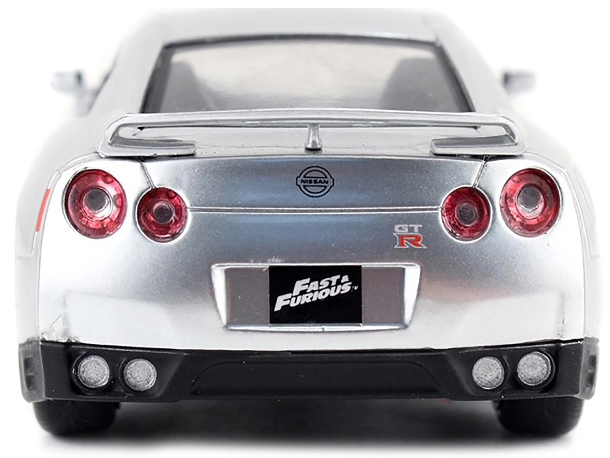 Jada Brian's Nissan GT-R (R35) Silver Metallic "Fast & Furious" Movie 1/32 Diecast Model Car by Jada