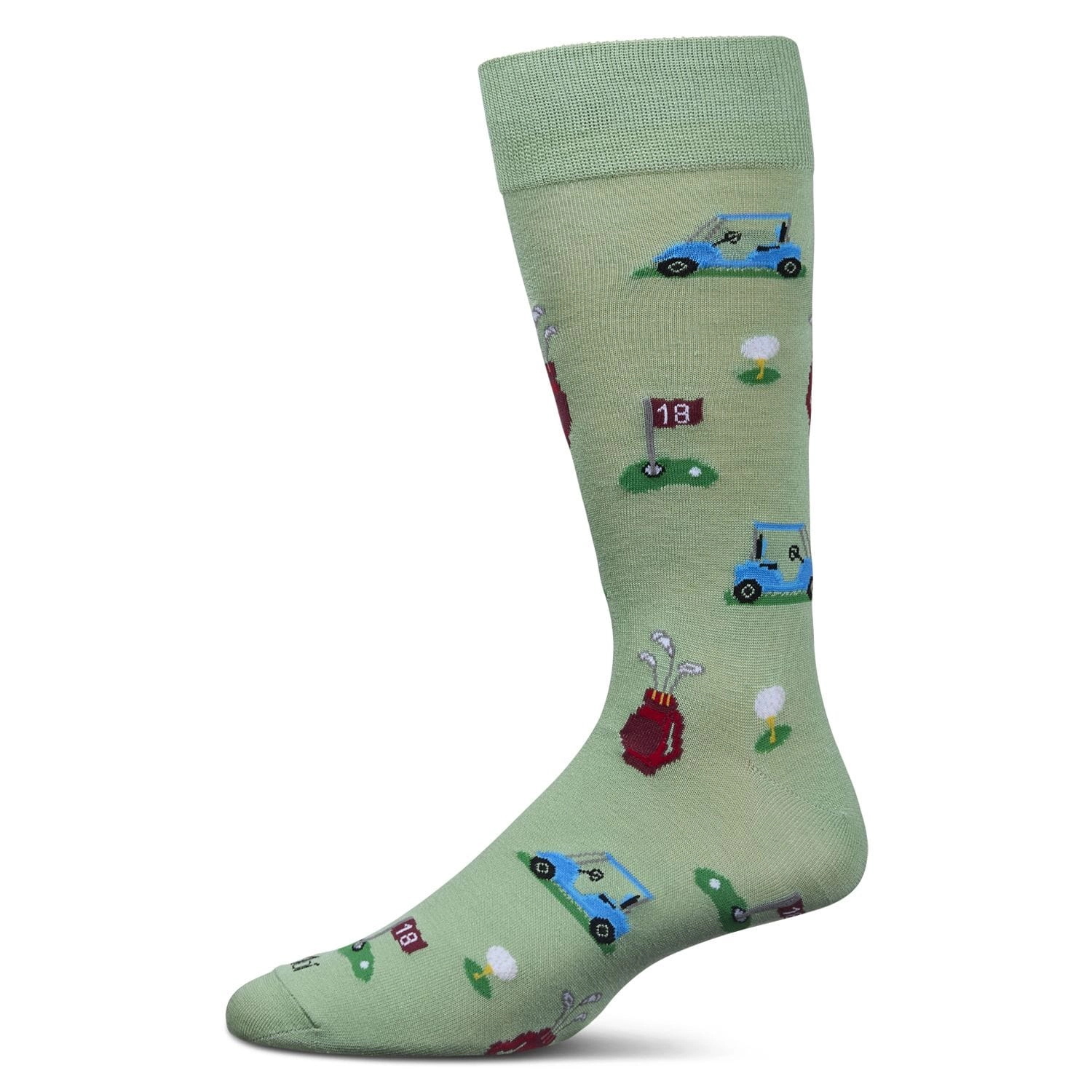 MeMoi Men's Tee Time Rayon From Bamboo Crew Socks