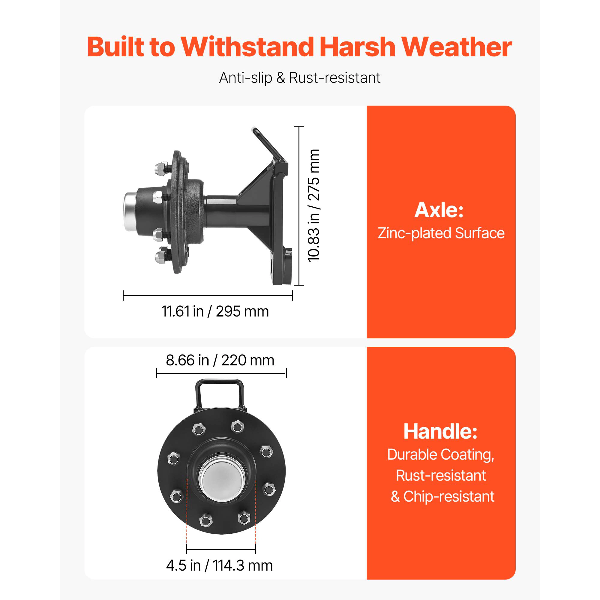 HONGGE Heavy Duty Shipping Container Wheels Kit with Ratchet Tie Down Axle Moves 20 ft - 40 ft Secure Transport for