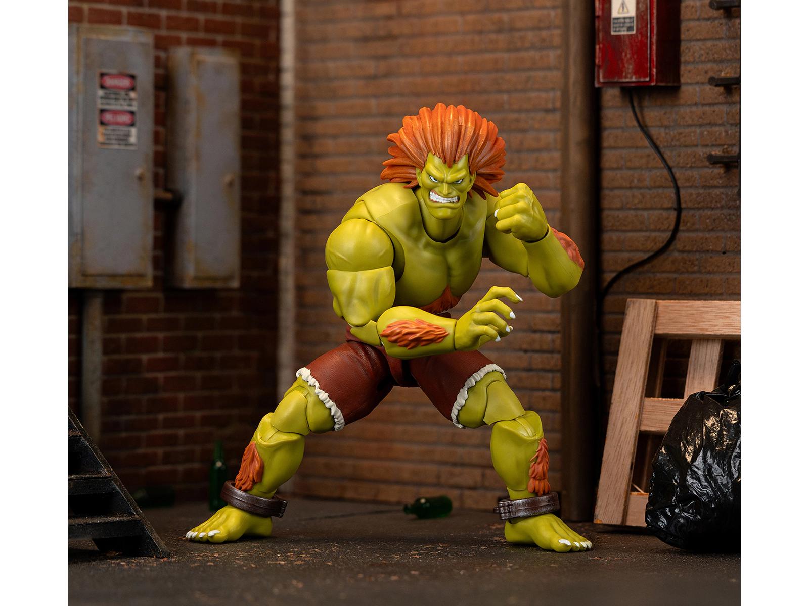 Jada Blanka 7.5" Moveable Figure with Accessories and Alternate Head and Hands "Ultra Street Fighter II: The