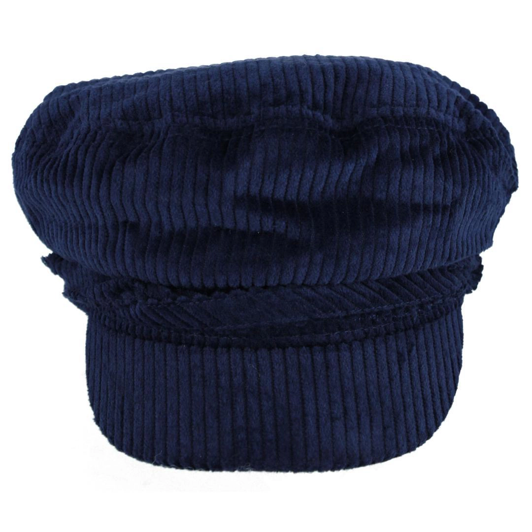 CTM Women's Chunky Corduroy Cabbie Hat