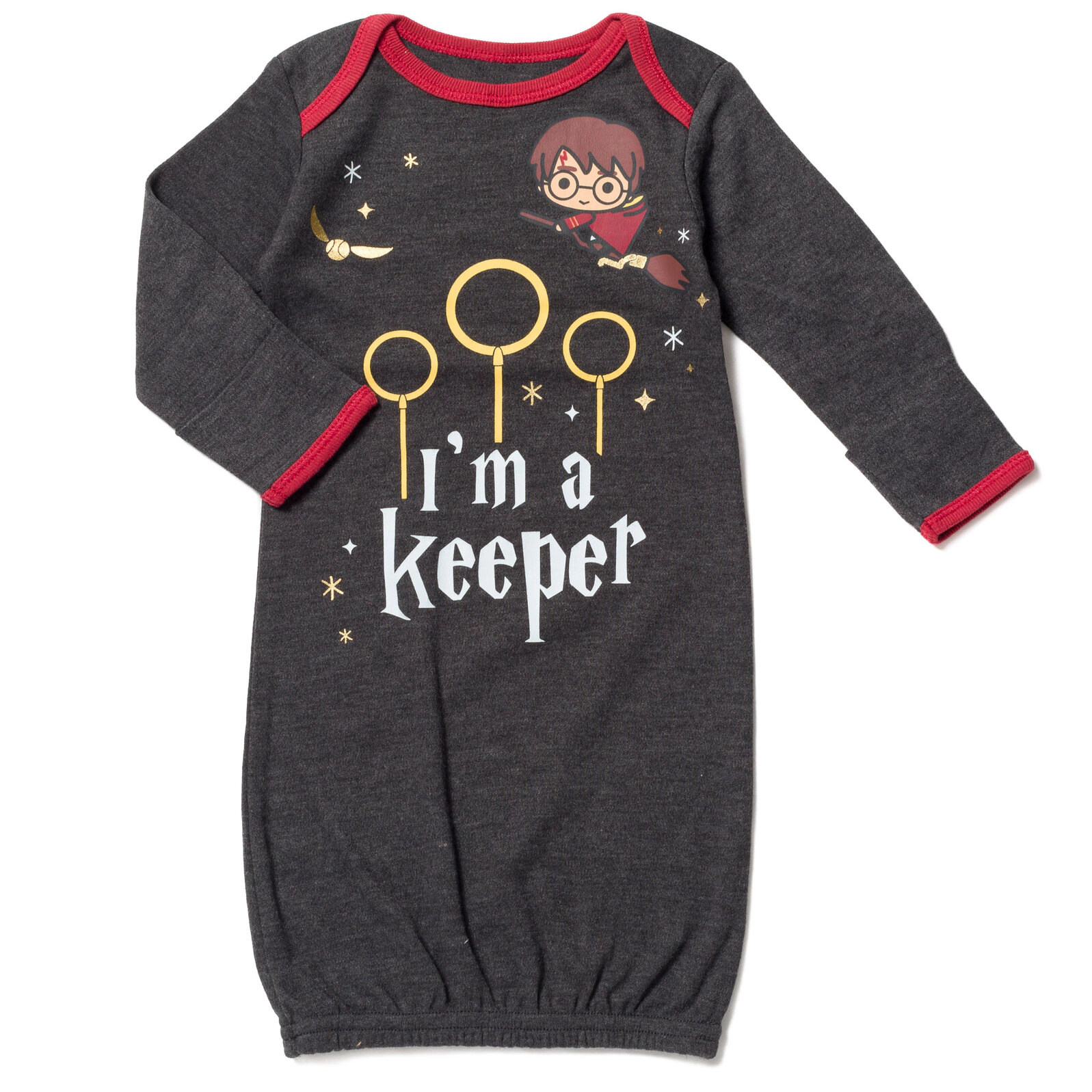 Harry Potter Baby Boy or Girl Sleepwear One Piece Sleeper Gown