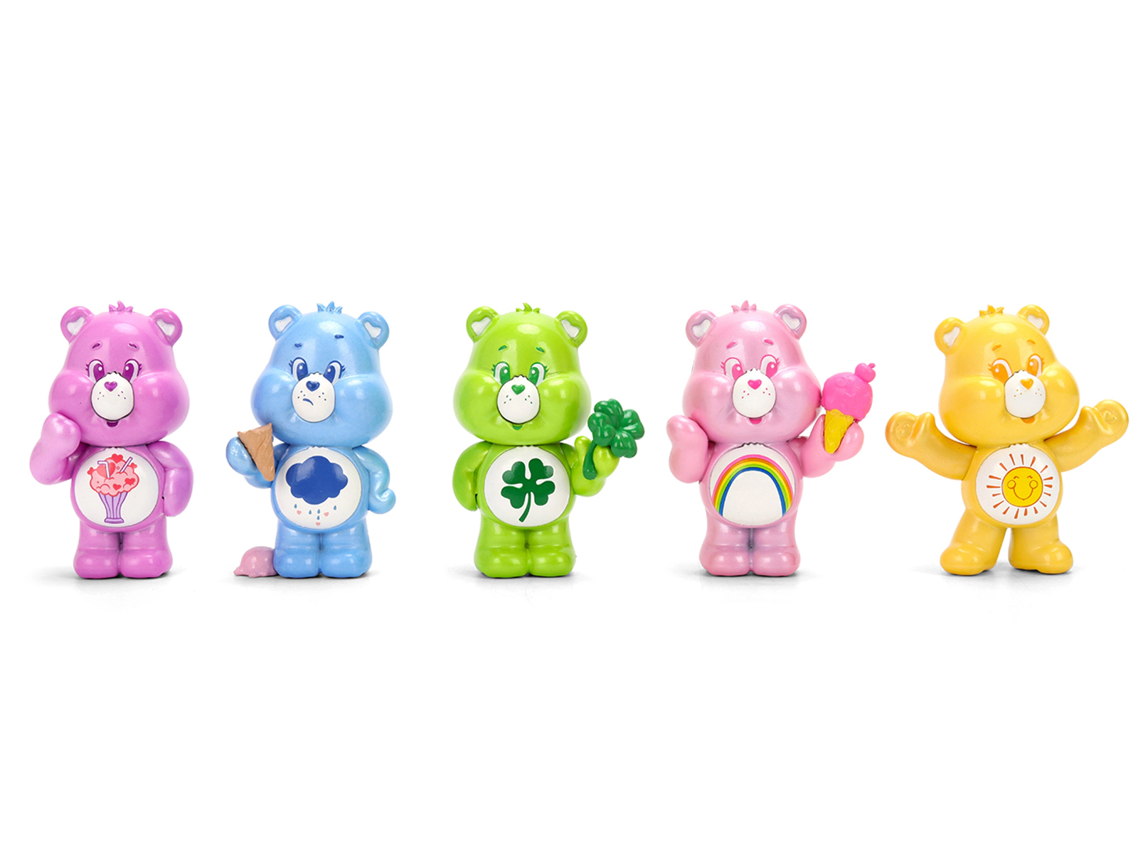 Jada Set of 5 Diecast Figures "Care Bears" "Metalfigs" Series Diecast Models by Jada