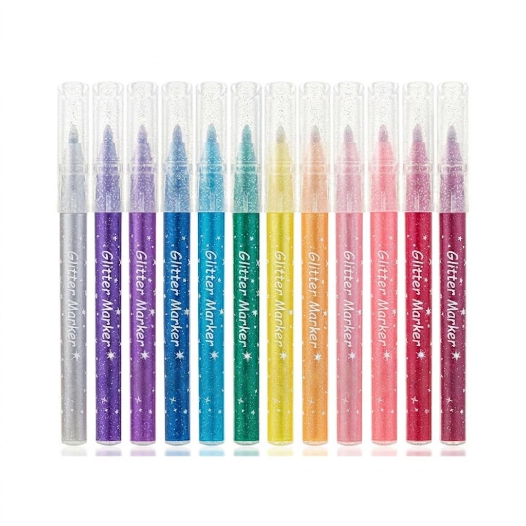 Byte Bonds 12 Piece Glitter Markers