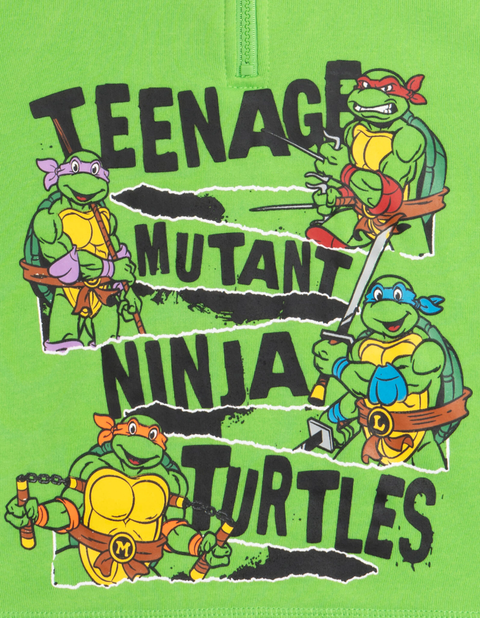 Teenage Mutant Ninja Turtles Boys' Fleece Quarter-Zip Hoodie