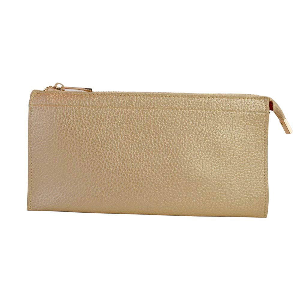 Fashnzfab Faux Leather Slim Wallet Crossbody Bag