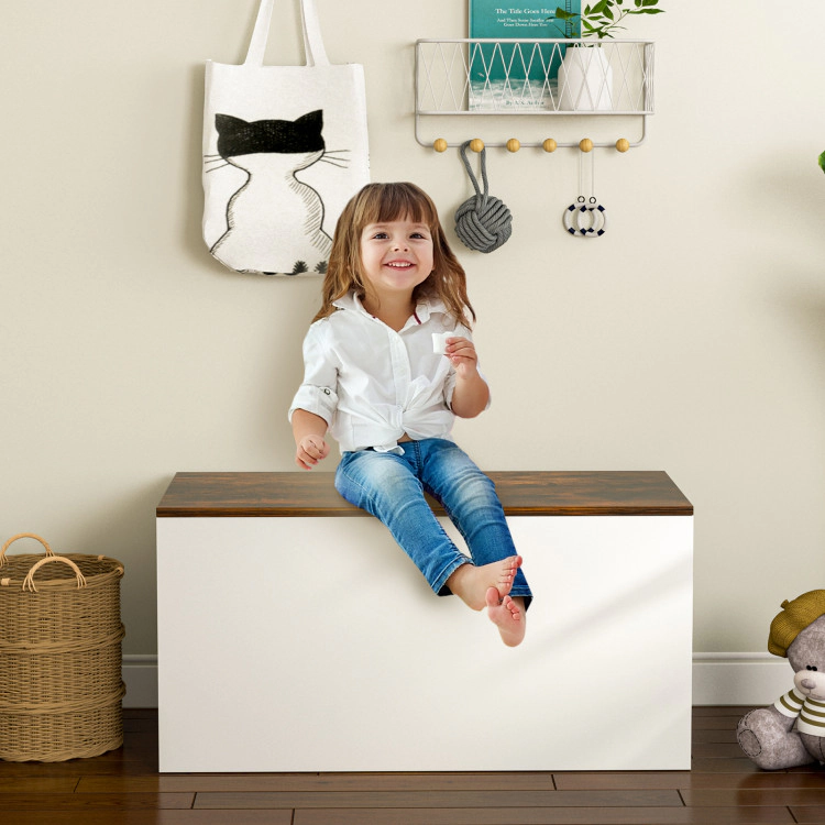 Hivvago Flip-top Storage Chest with Self-hold Cover and Pneumatic Rod