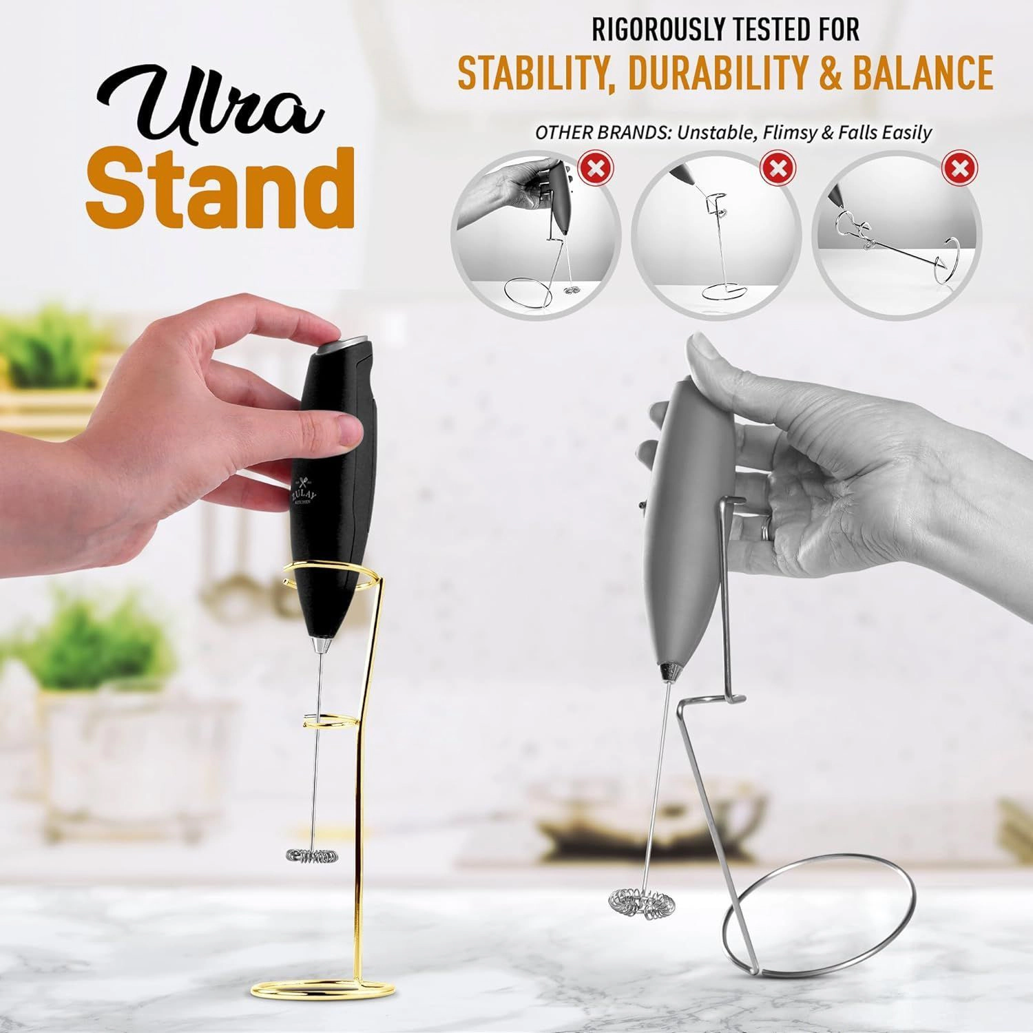 Zulay Kitchen Original Frother Stand for Milk Frothers