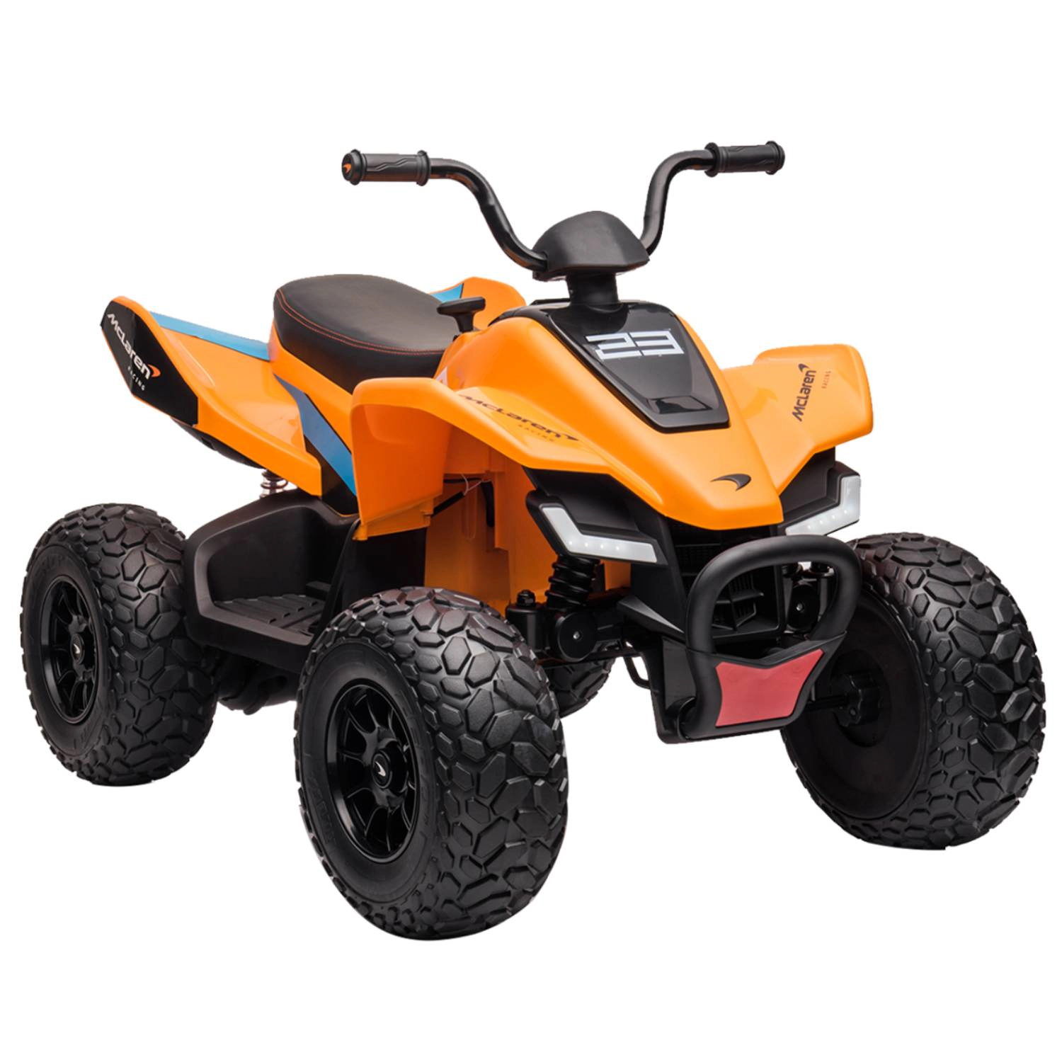 Licensed McLaren 24V Kids Ride-On Car, Electric 4-Wheeler Quad ATV w/ 2 Speeds, LED, Bluetooth & Music