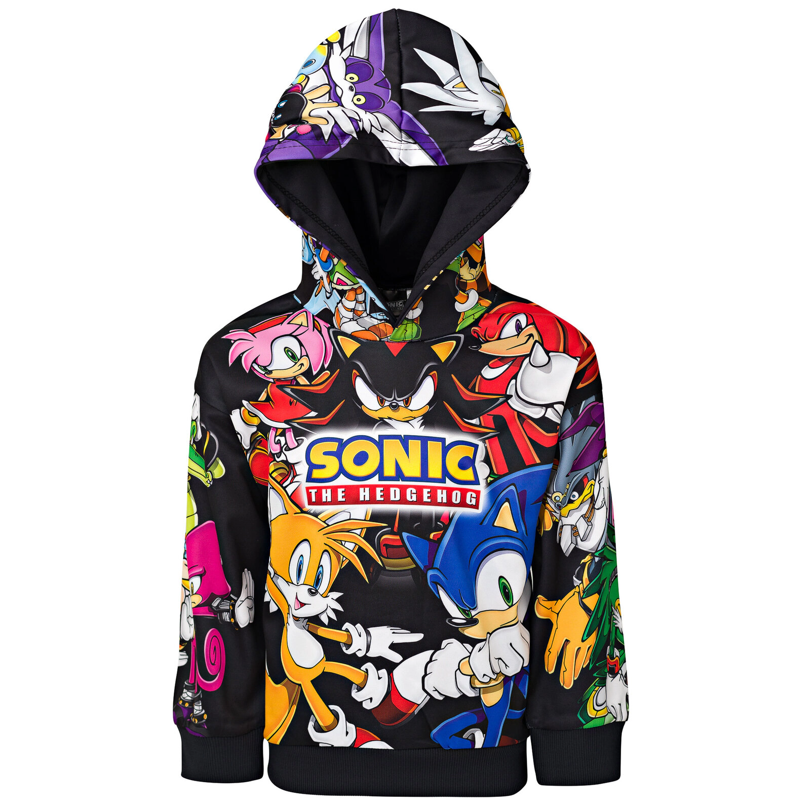 SEGA Sonic the Hedgehog Boys' Athletic Fleece Hooded Sweatshirt