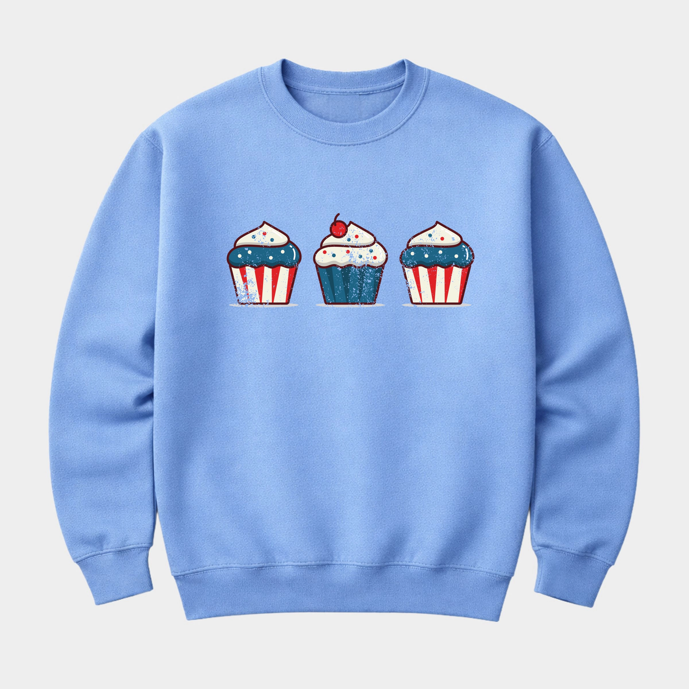 Simply Sage Market - Patriotic Cupcakes  Women's Graphic Sweatshirt
