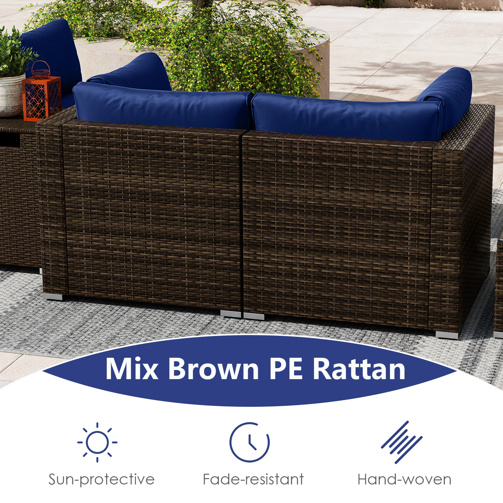 SUGIFT 32 40000 BTU Fire Pit Table and Propane Tank Cover 7-Piece Patio Set
