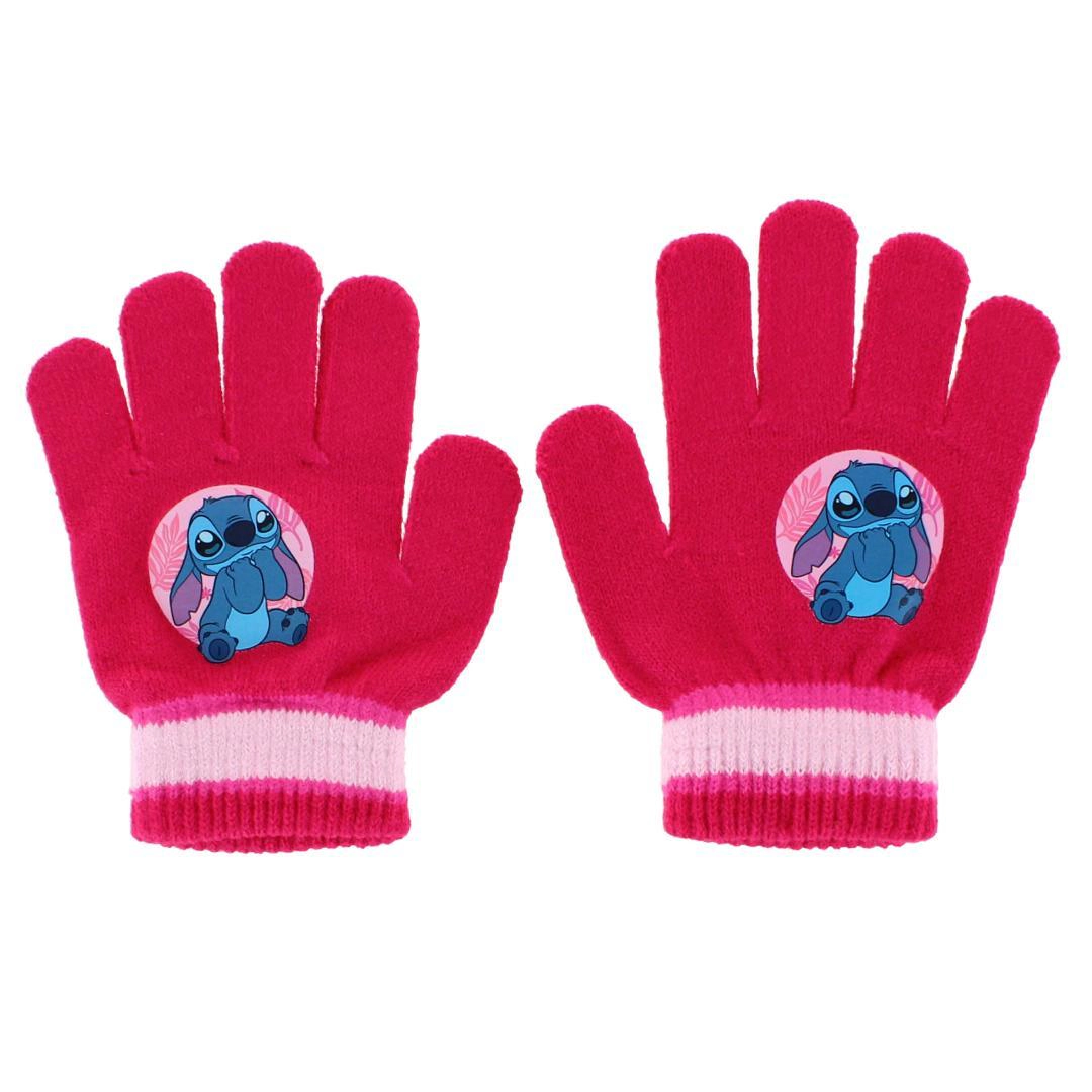 Textiel Trade Girl's Disney Stitch Winter Beanie and Gloves Set