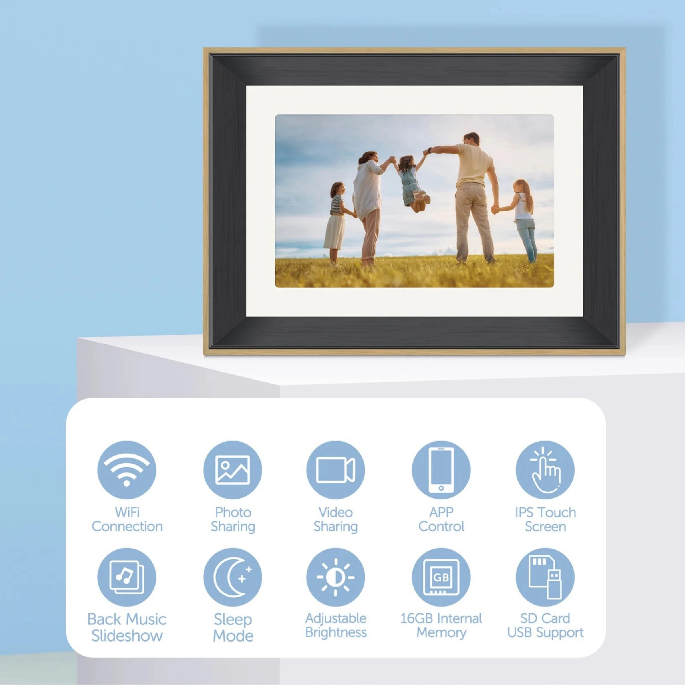 Eco4life 10.1" WiFi Digital Photo Frame Instant Photo Share
