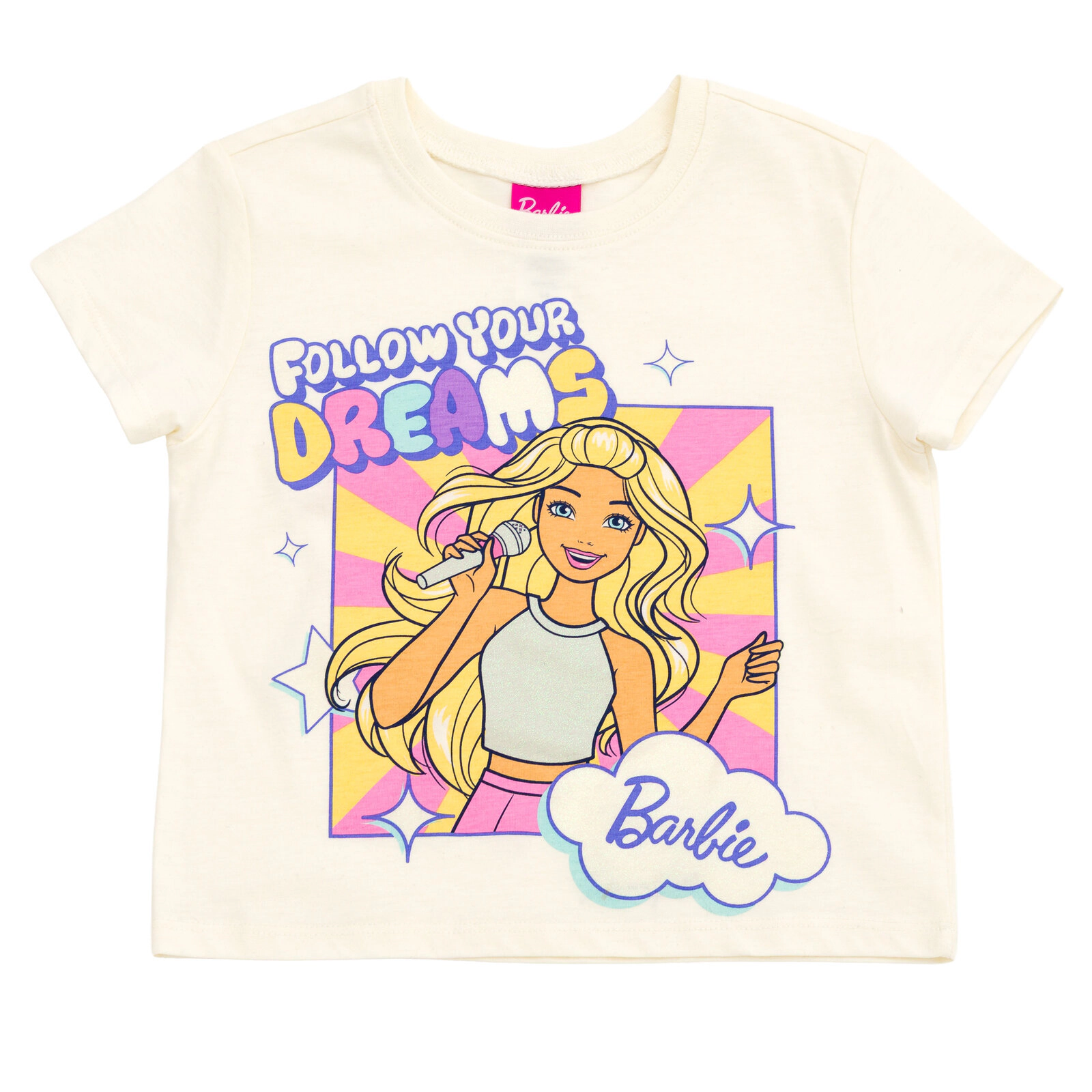 Barbie Girls' Athletic 2-Piece T-Shirt and Shorts Set