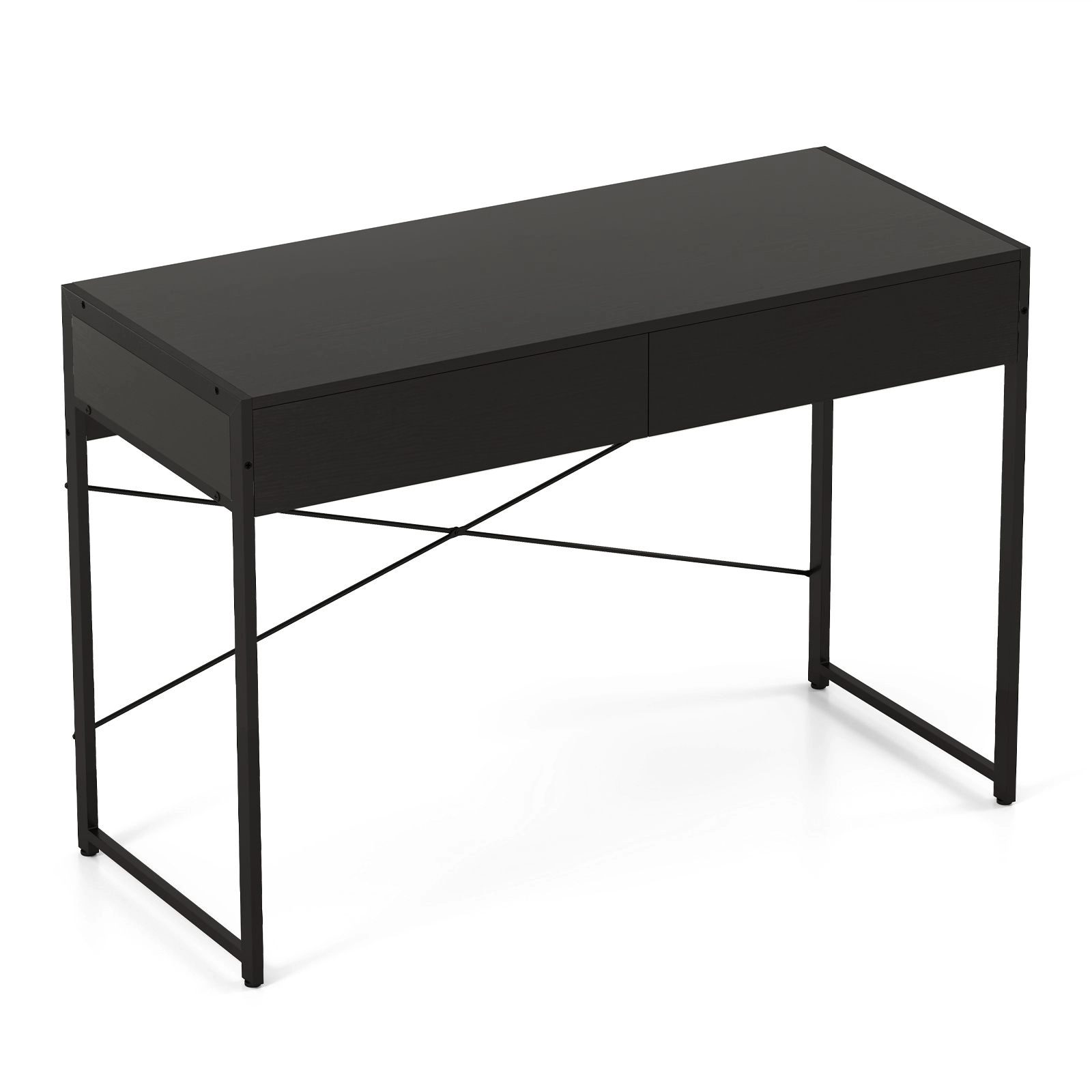 SlickBlue Computer Desk With 2 Drawers, Writing Study Table