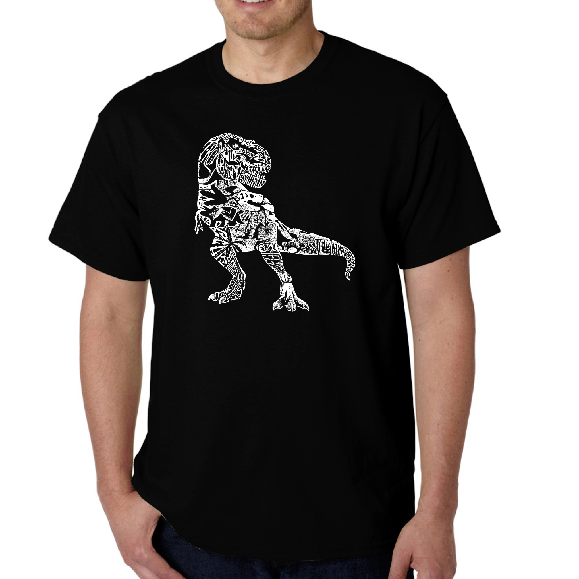 LA Pop Art Men's Word T-Shirt - Dino Pics