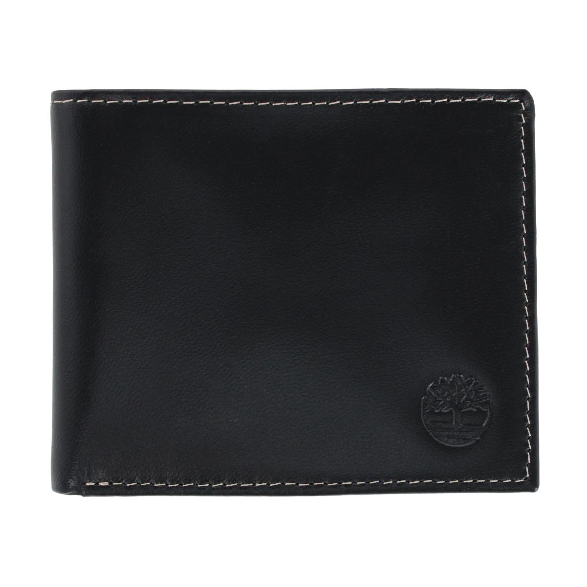 Timberland Men's Cloudy Leather Passcase Wallet