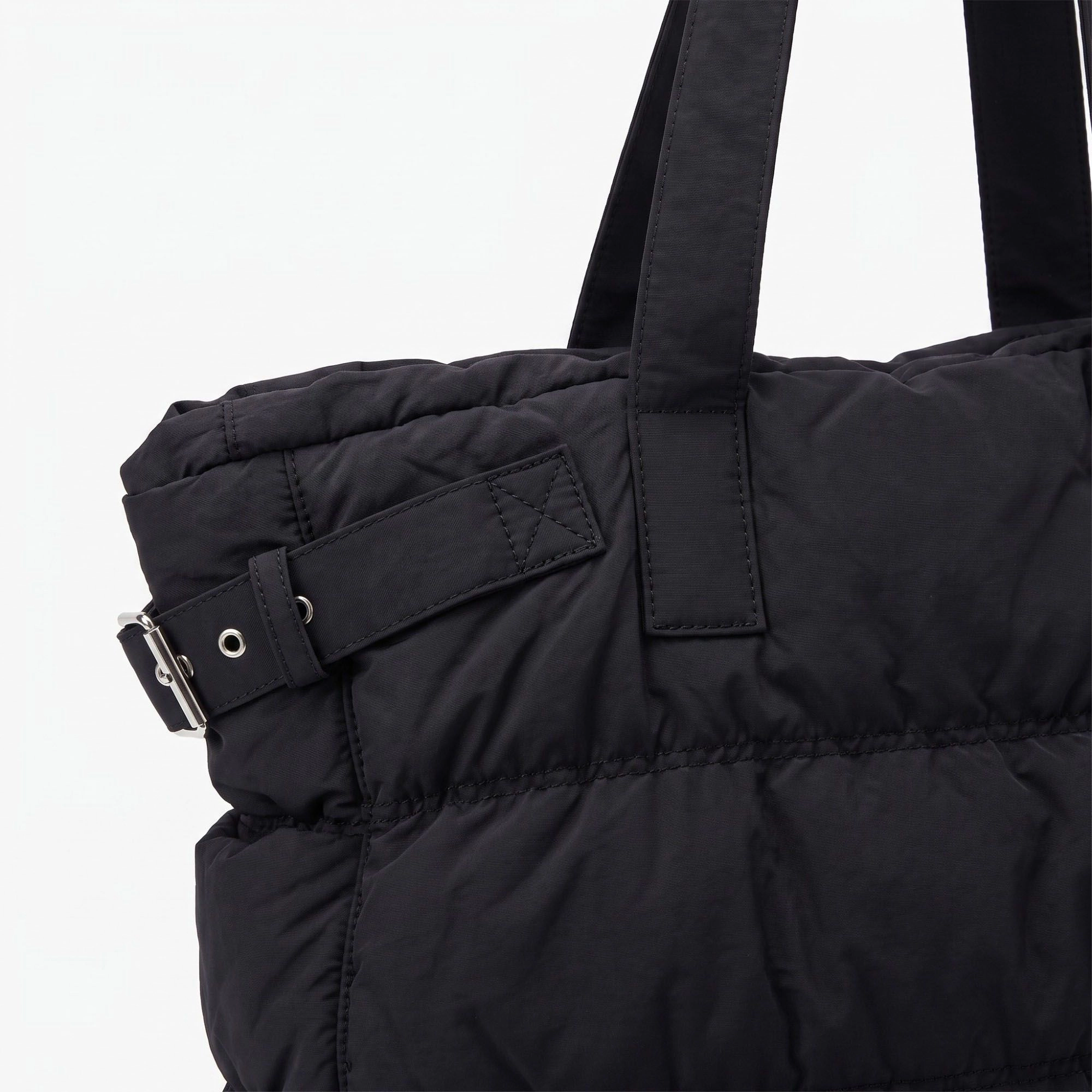 Alilang Women's Oversized Puffer Tote Bag with Long Shoulder Straps and Side Buckle Details 13.5x14x4.5in