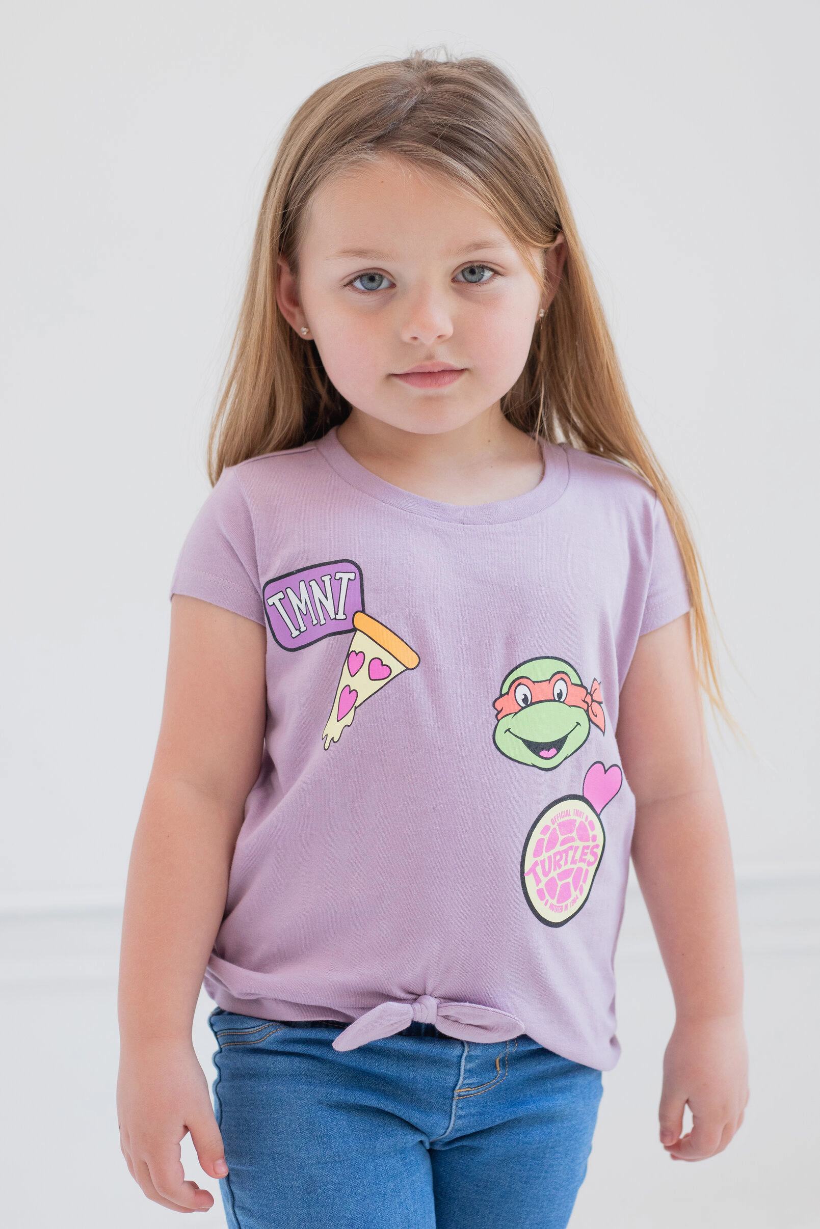 Teenage Mutant Ninja Turtles Girls' 2-Pack Short Sleeve T-Shirts