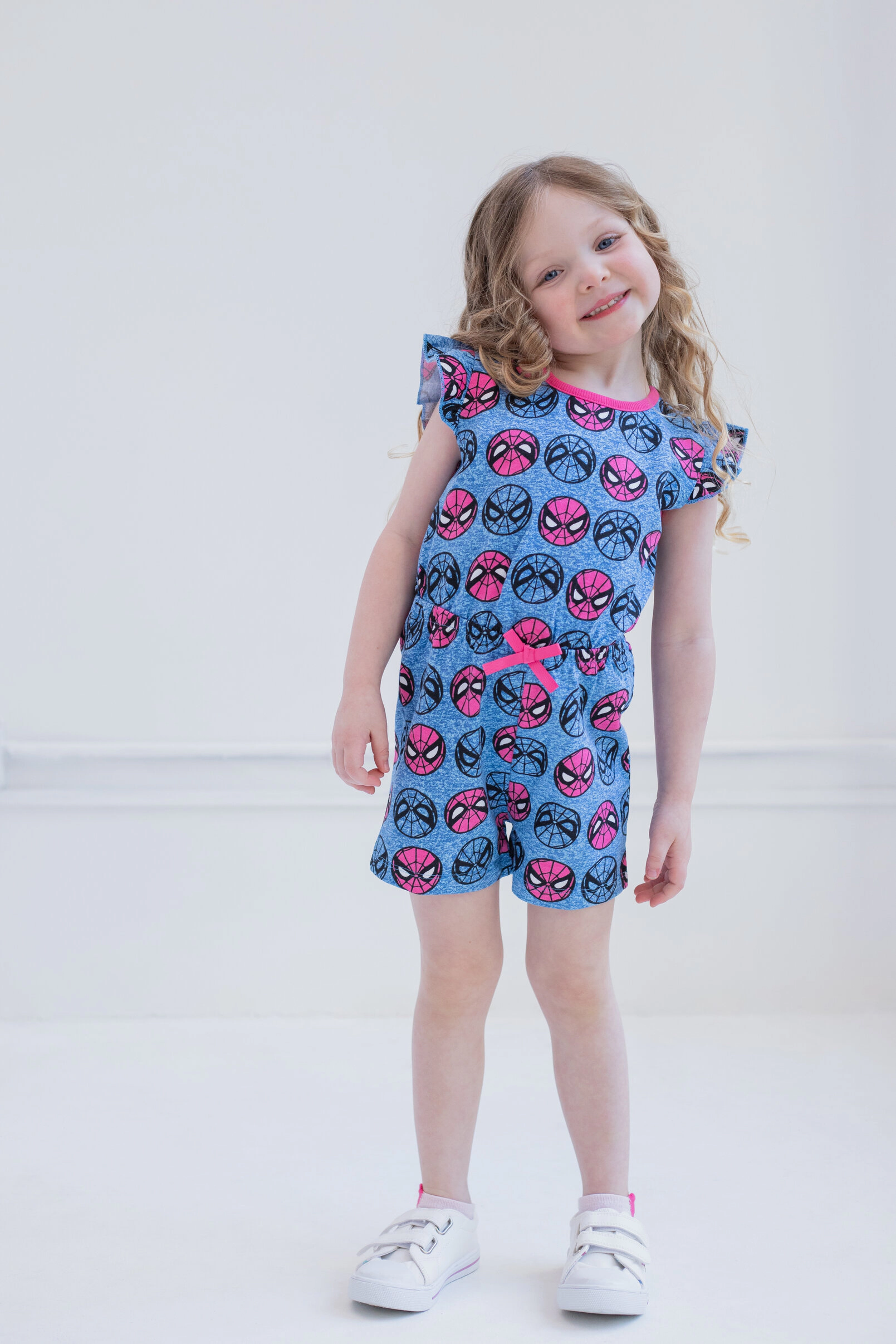 Marvel Spider-Man Girls' One Piece Romper