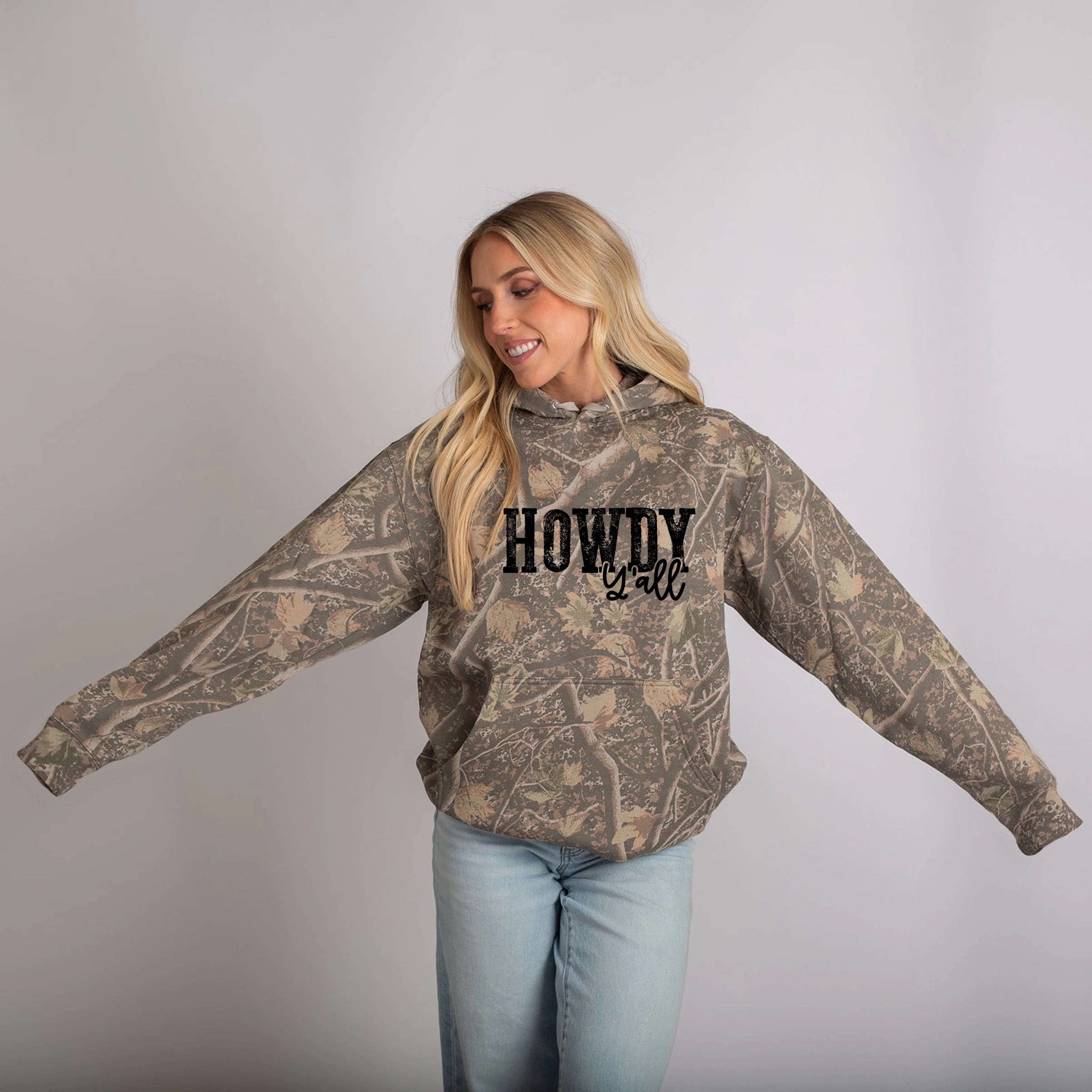 Simply Sage Market - Howdy Y'all Camo Hoodie