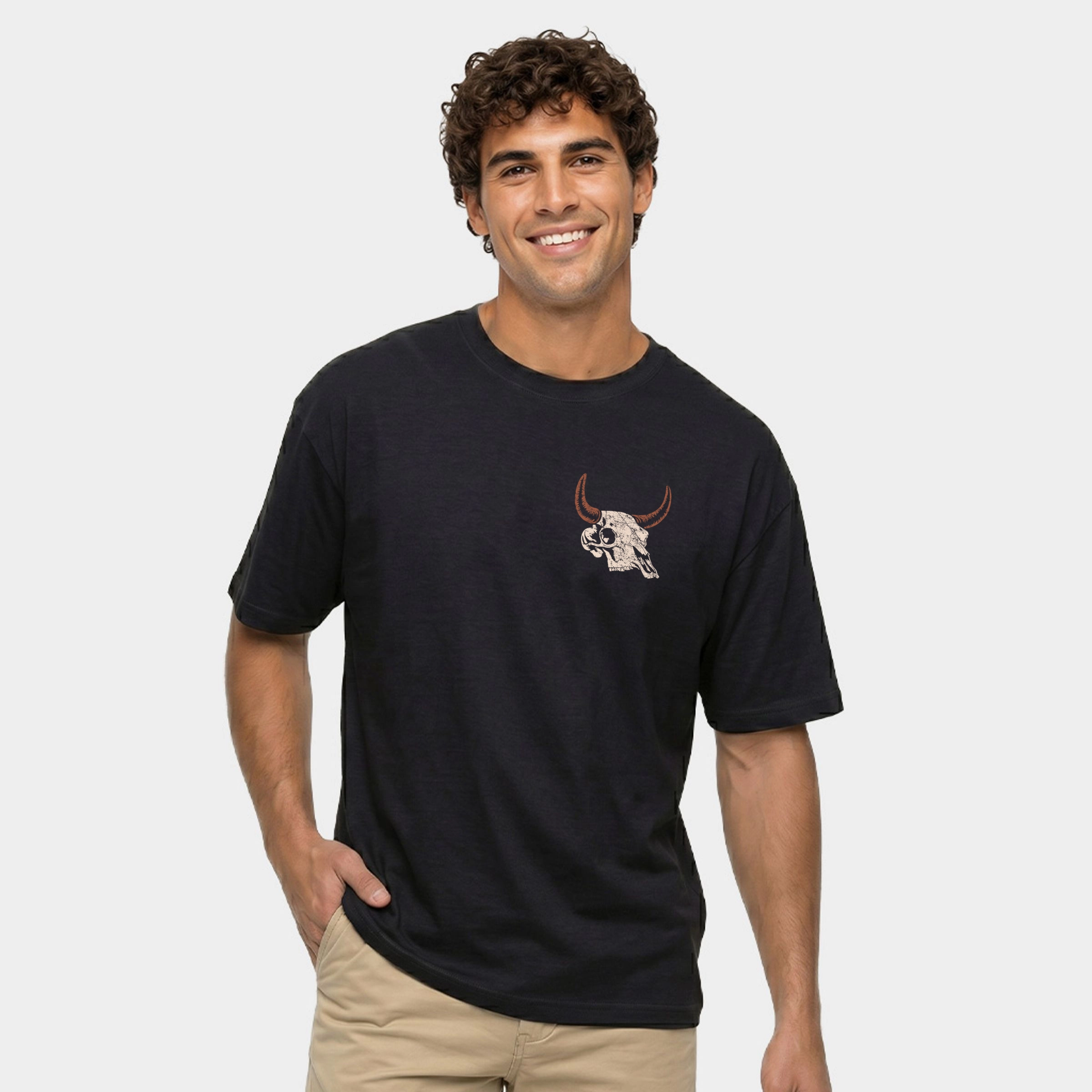 Simply Sage Market - Men's Garment Dyed Graphic T-Shirt Ride Hard Stay True